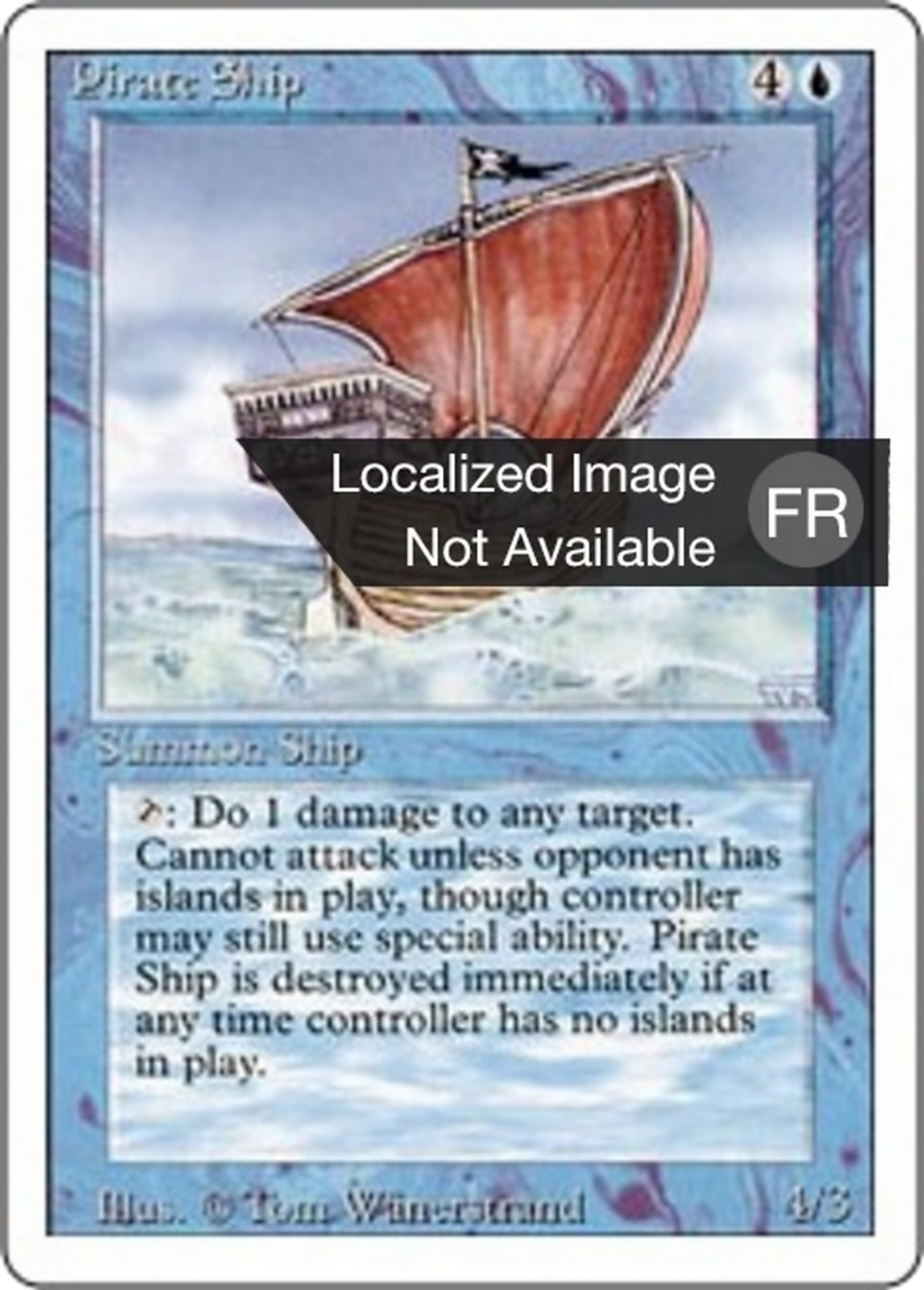 Pirate Ship — Foreign White Border — Magic: The Gathering