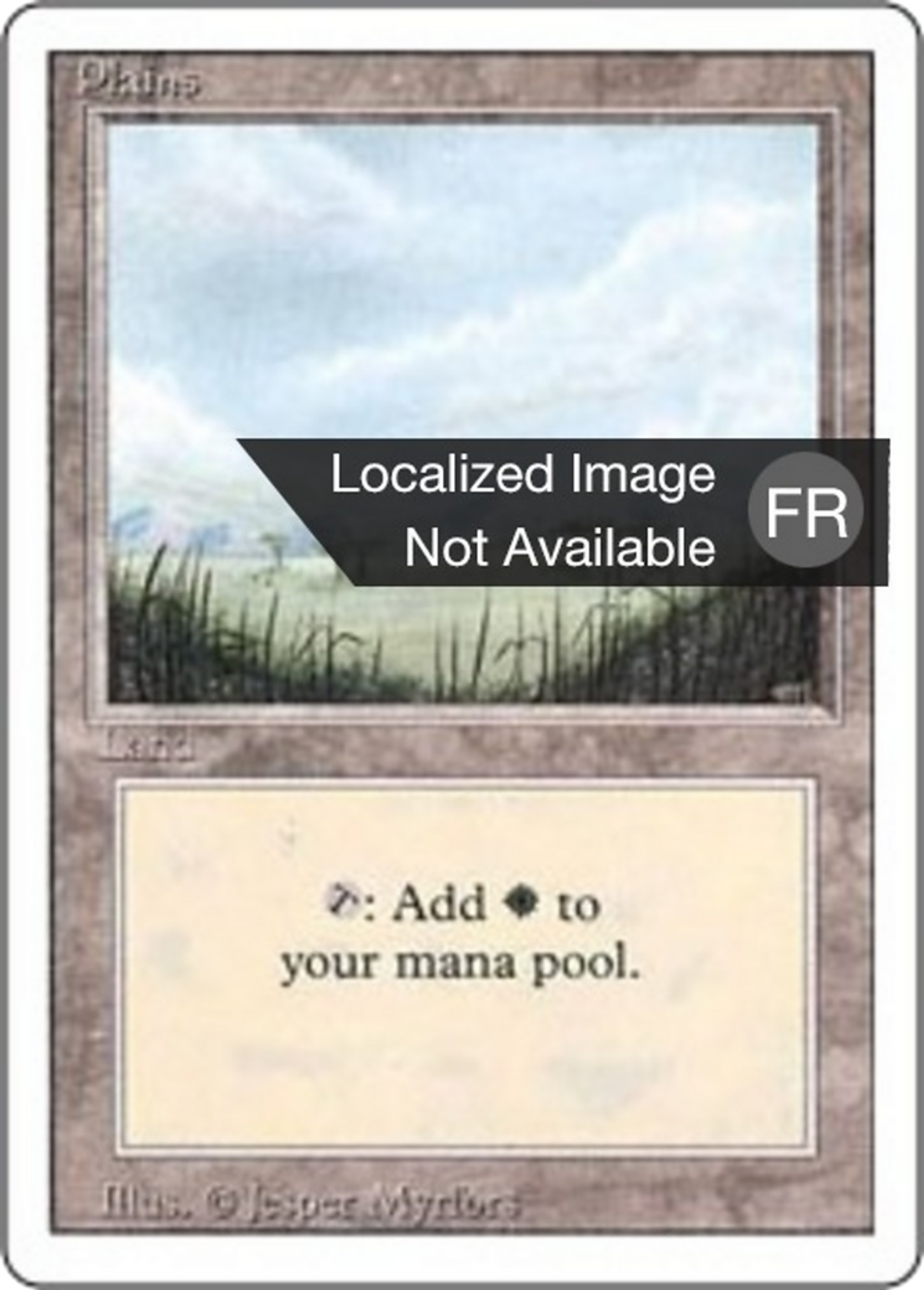 Plains — Foreign White Border — Magic: The Gathering
