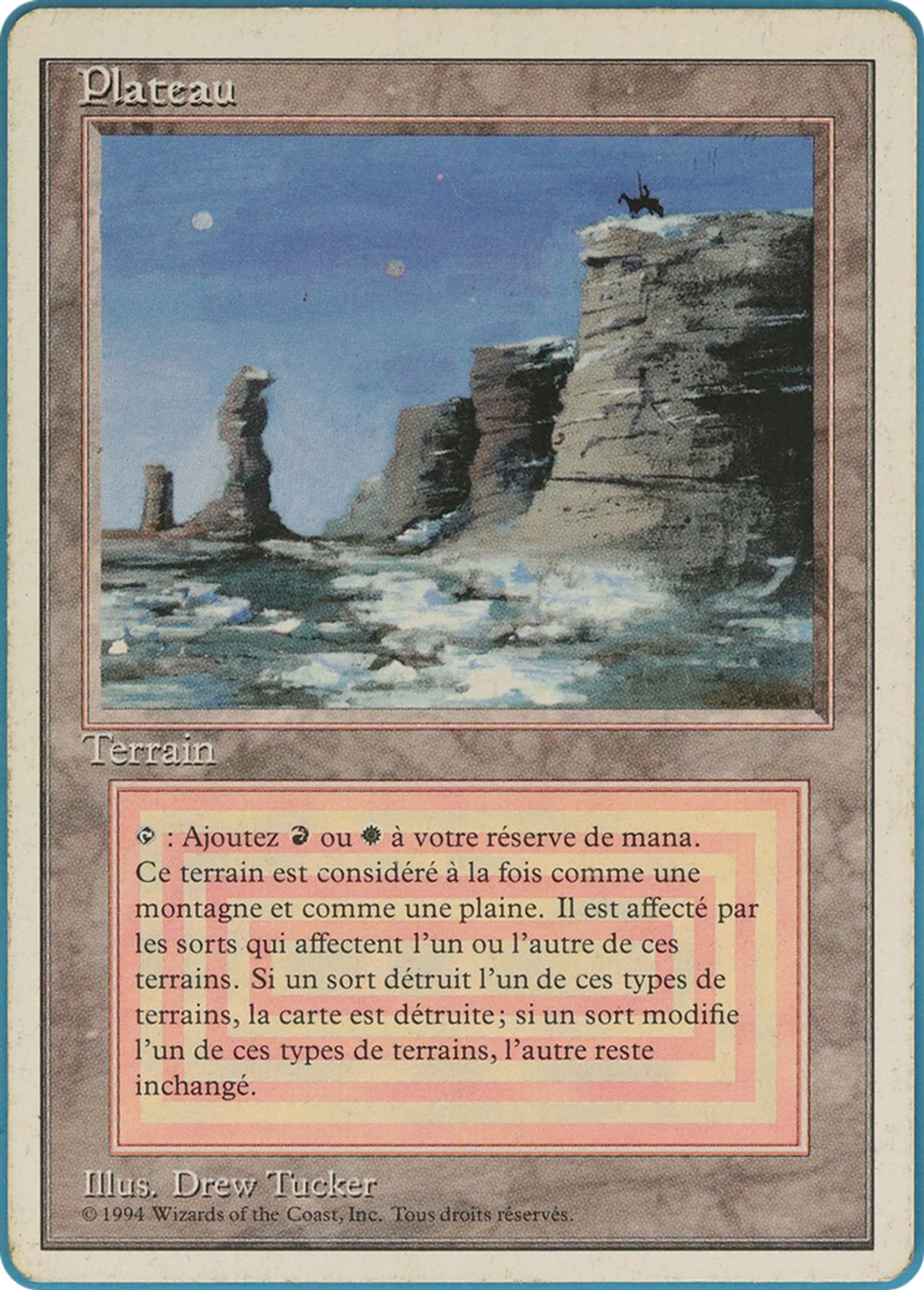Plateau — Foreign White Border — Magic: The Gathering