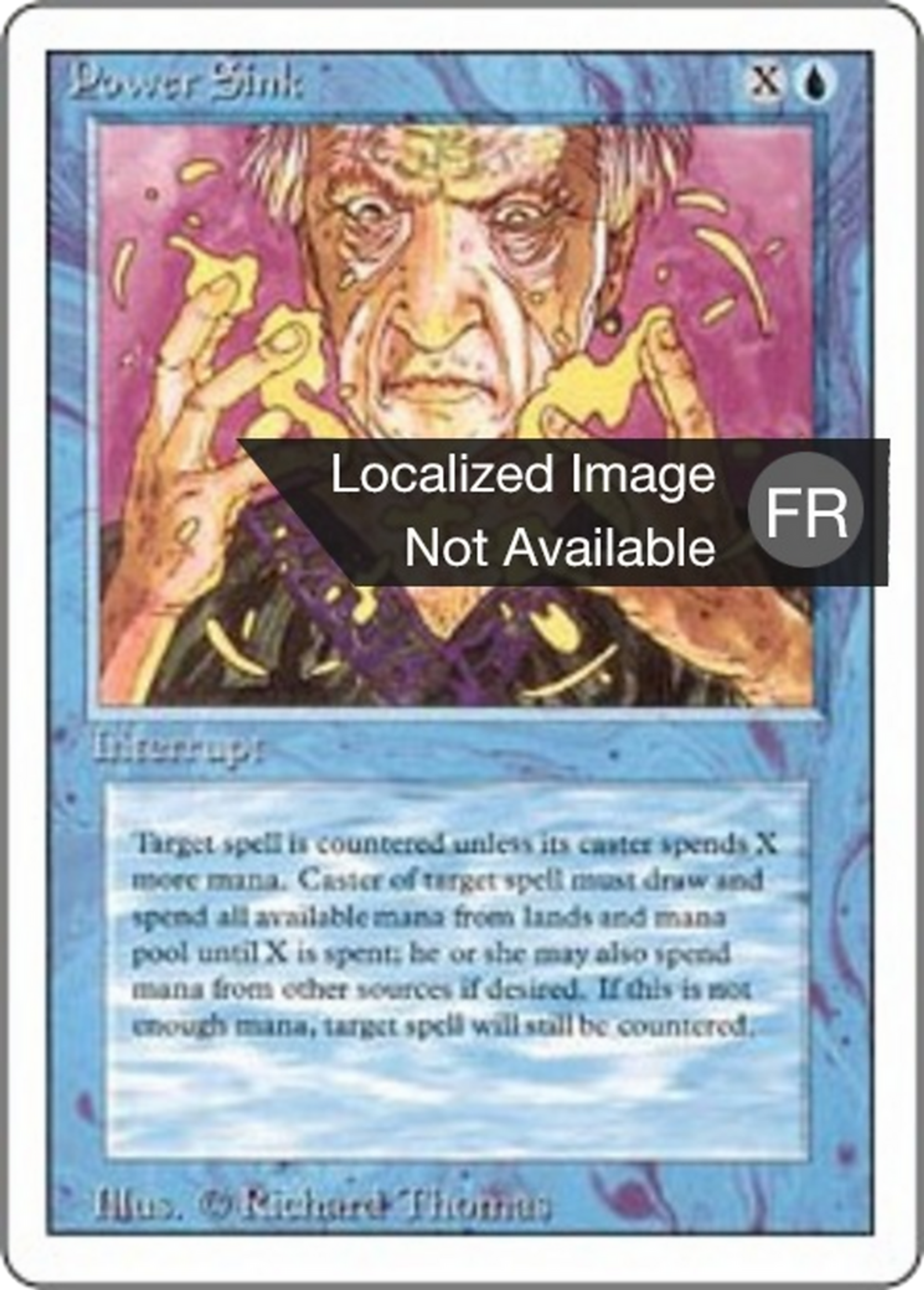 Power Sink — Foreign White Border — Magic: The Gathering