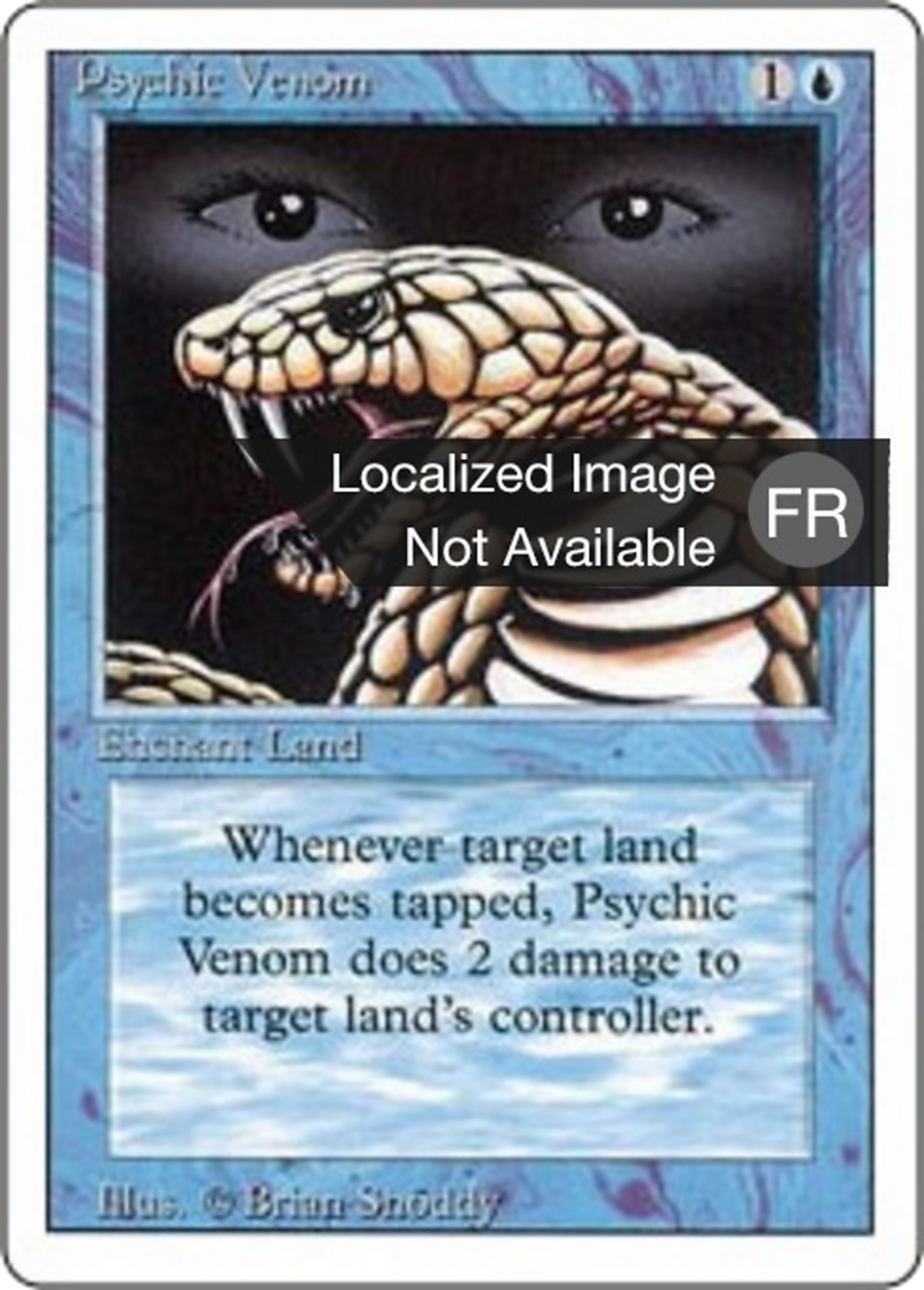 Psychic Venom — Foreign White Border — Magic: The Gathering