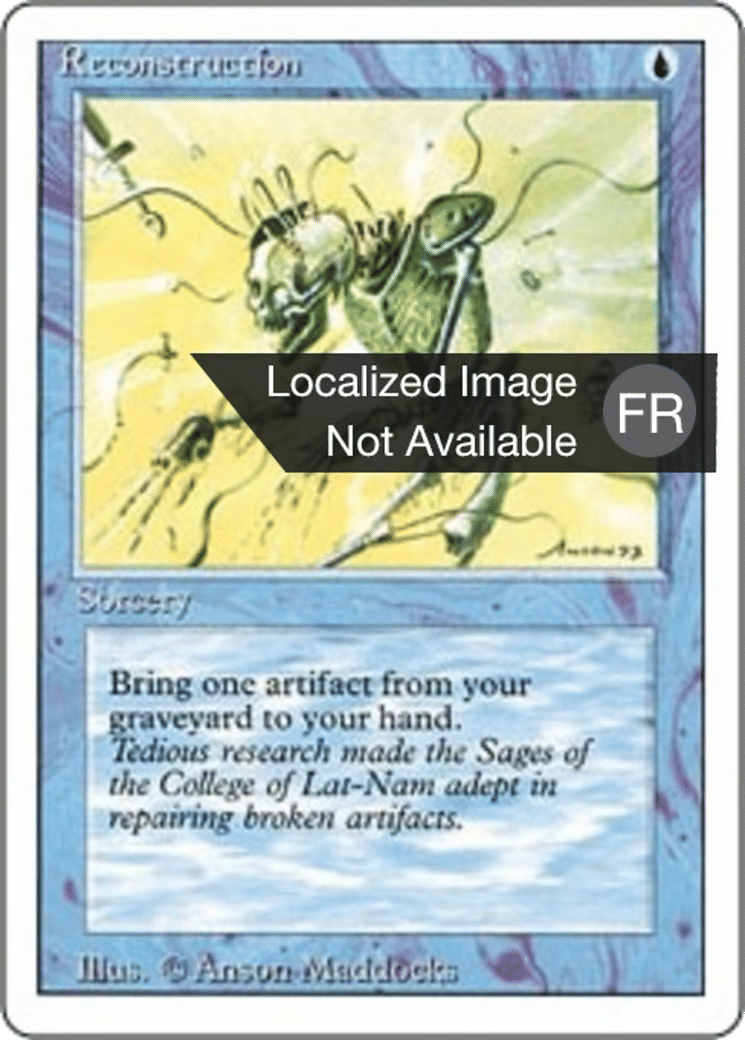 Reconstruction — Foreign White Border — Magic: The Gathering