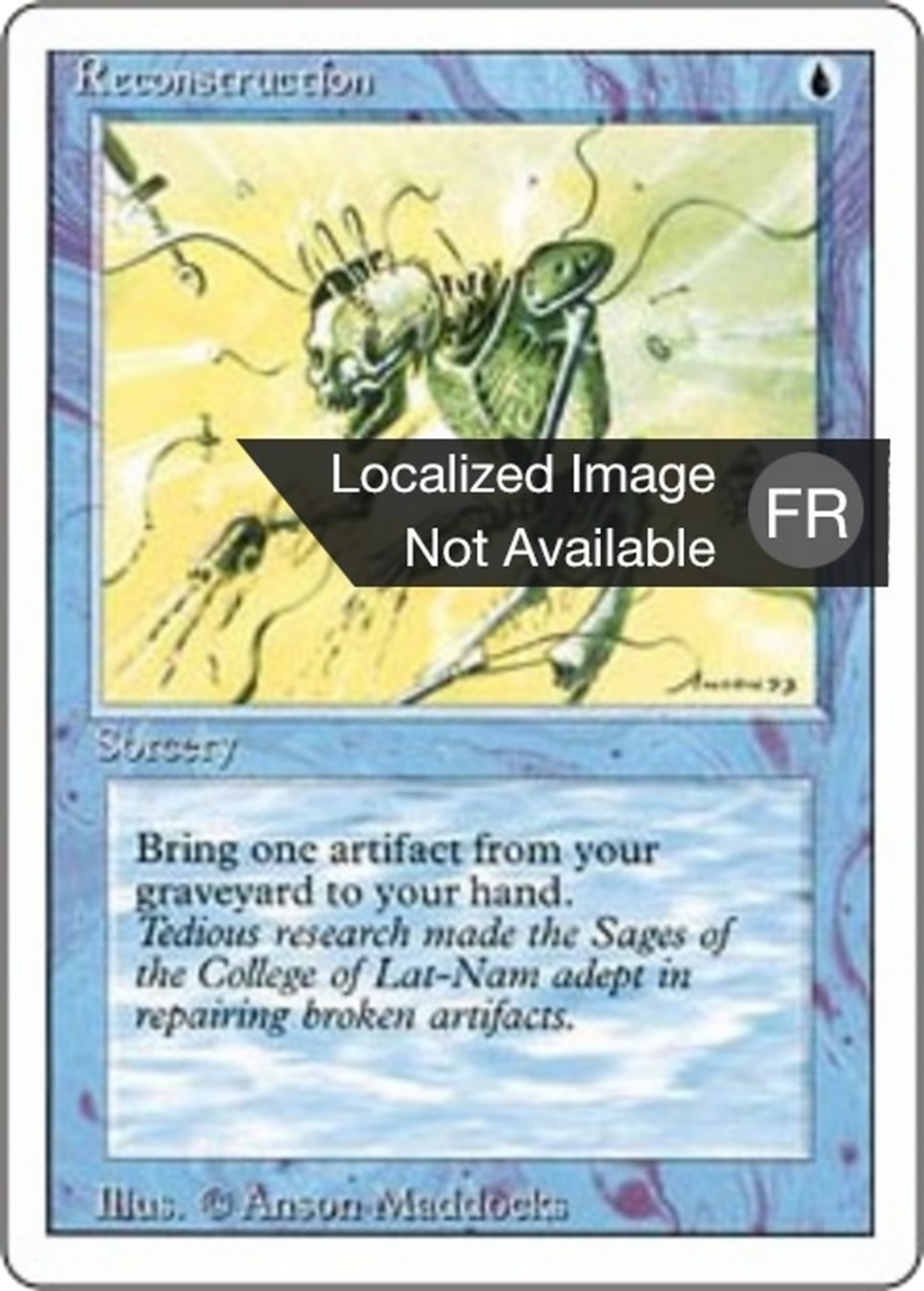 Reconstruction — Foreign White Border — Magic: The Gathering