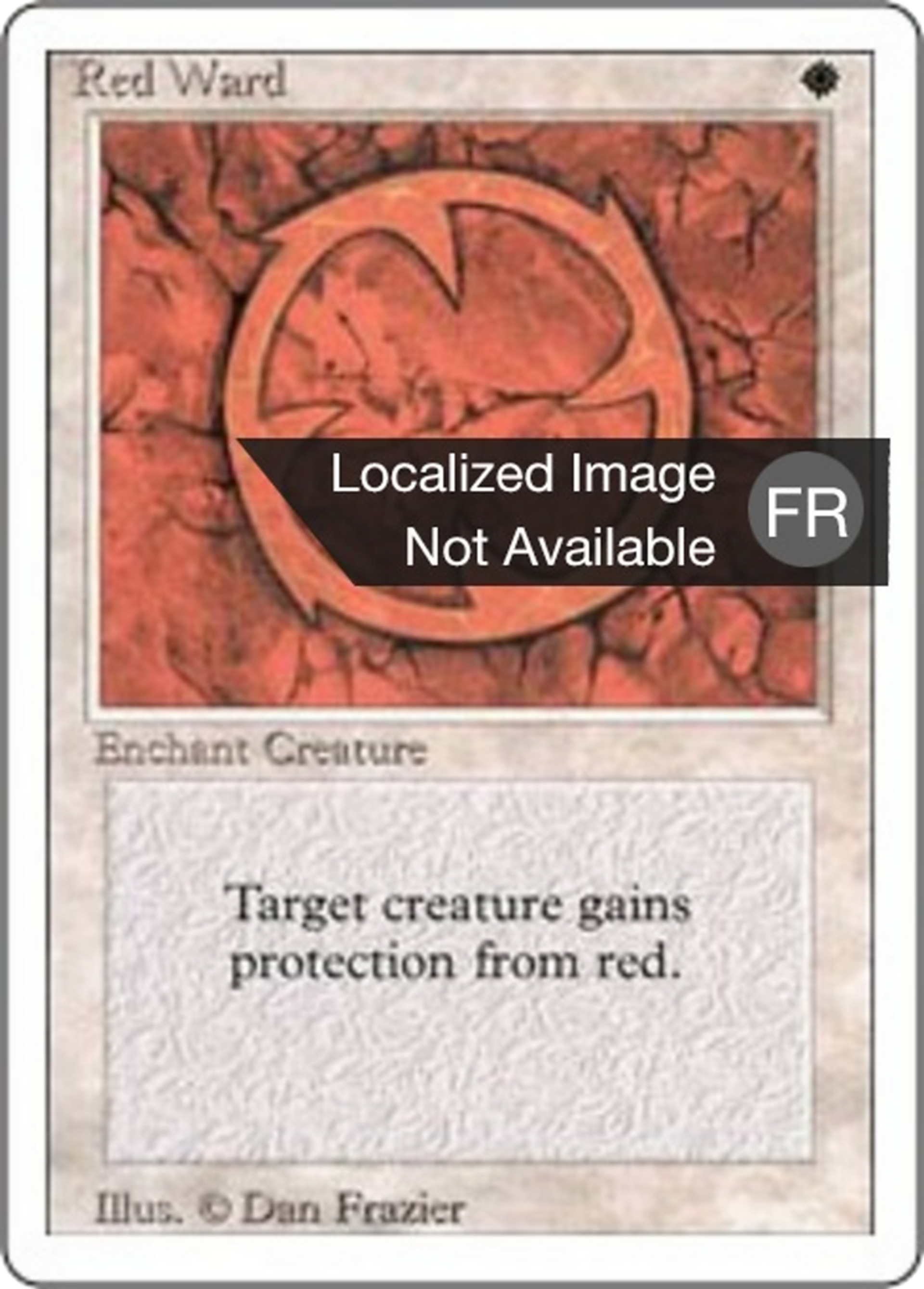 Rune de garde rouge — Foreign White Border — Magic: The Gathering