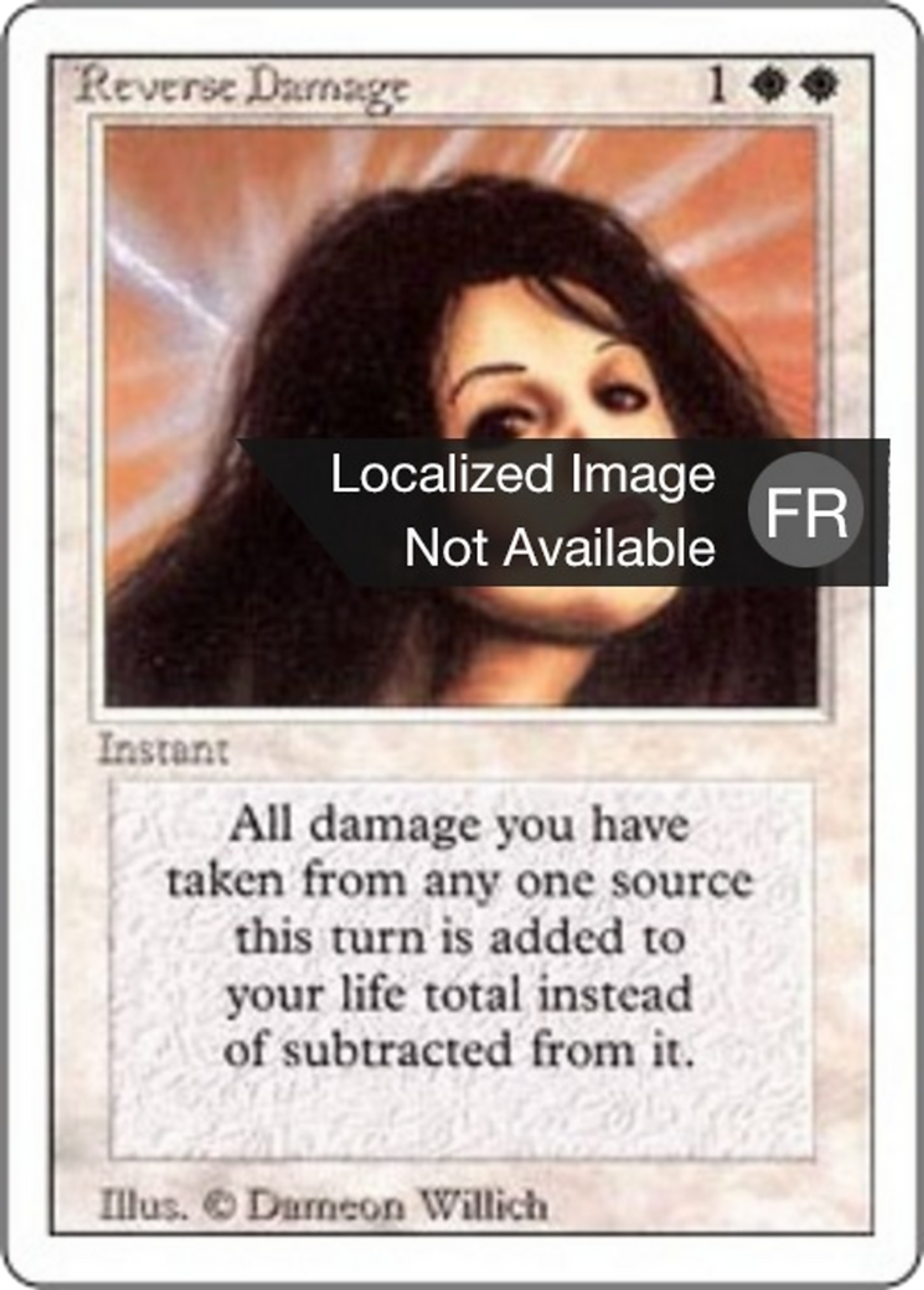 Inversion des dégâts — Foreign White Border — Magic: The Gathering
