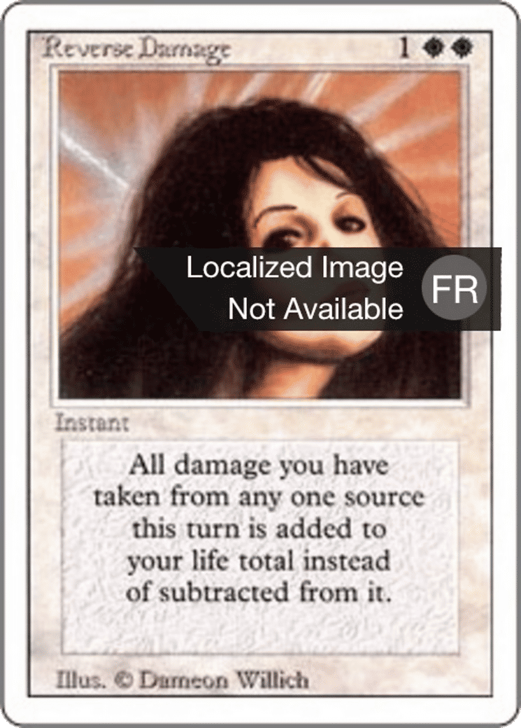 Reverse Damage — Foreign White Border — Magic: The Gathering
