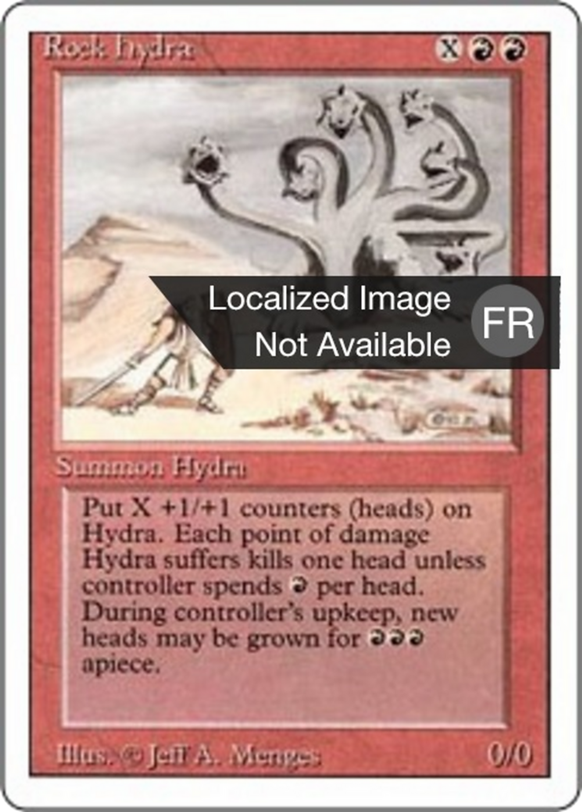 Rock Hydra — Foreign White Border — Magic: The Gathering