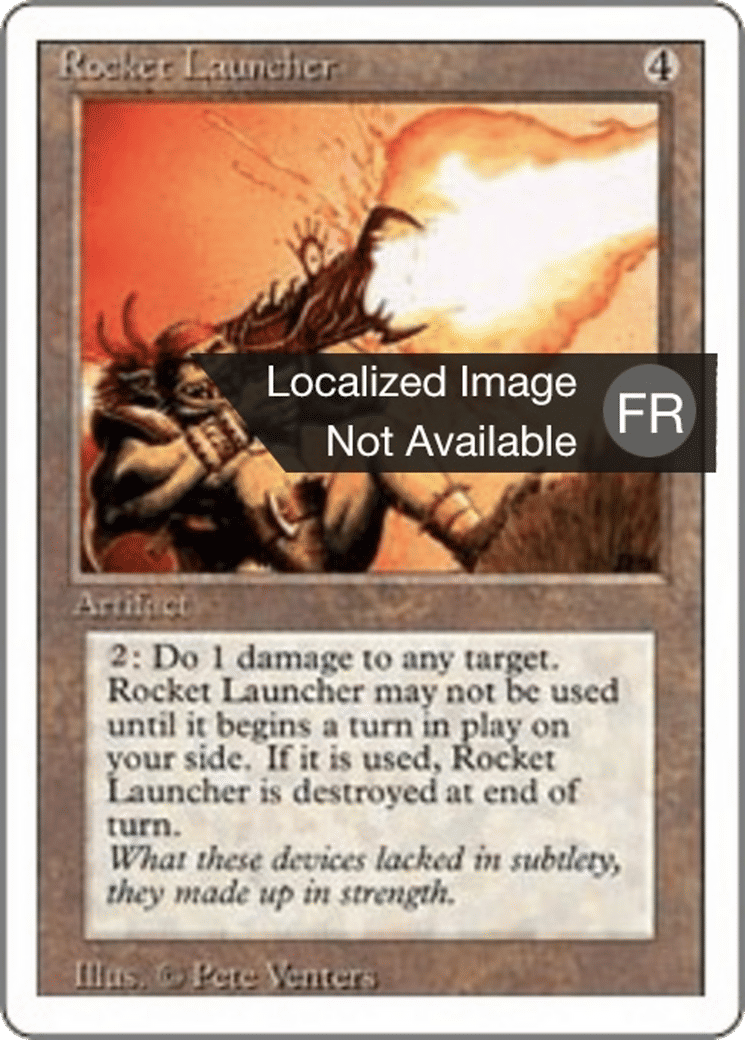 Rocket Launcher — Foreign White Border — Magic: The Gathering