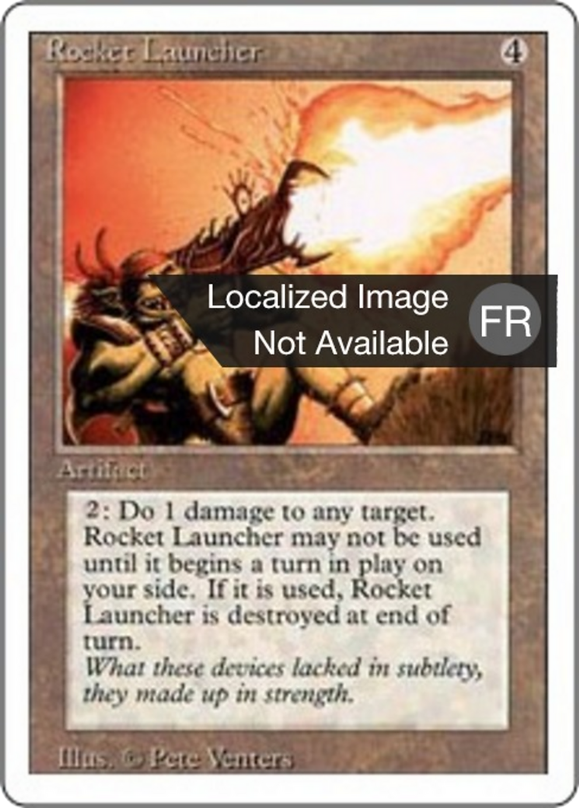 Rocket Launcher — Foreign White Border — Magic: The Gathering