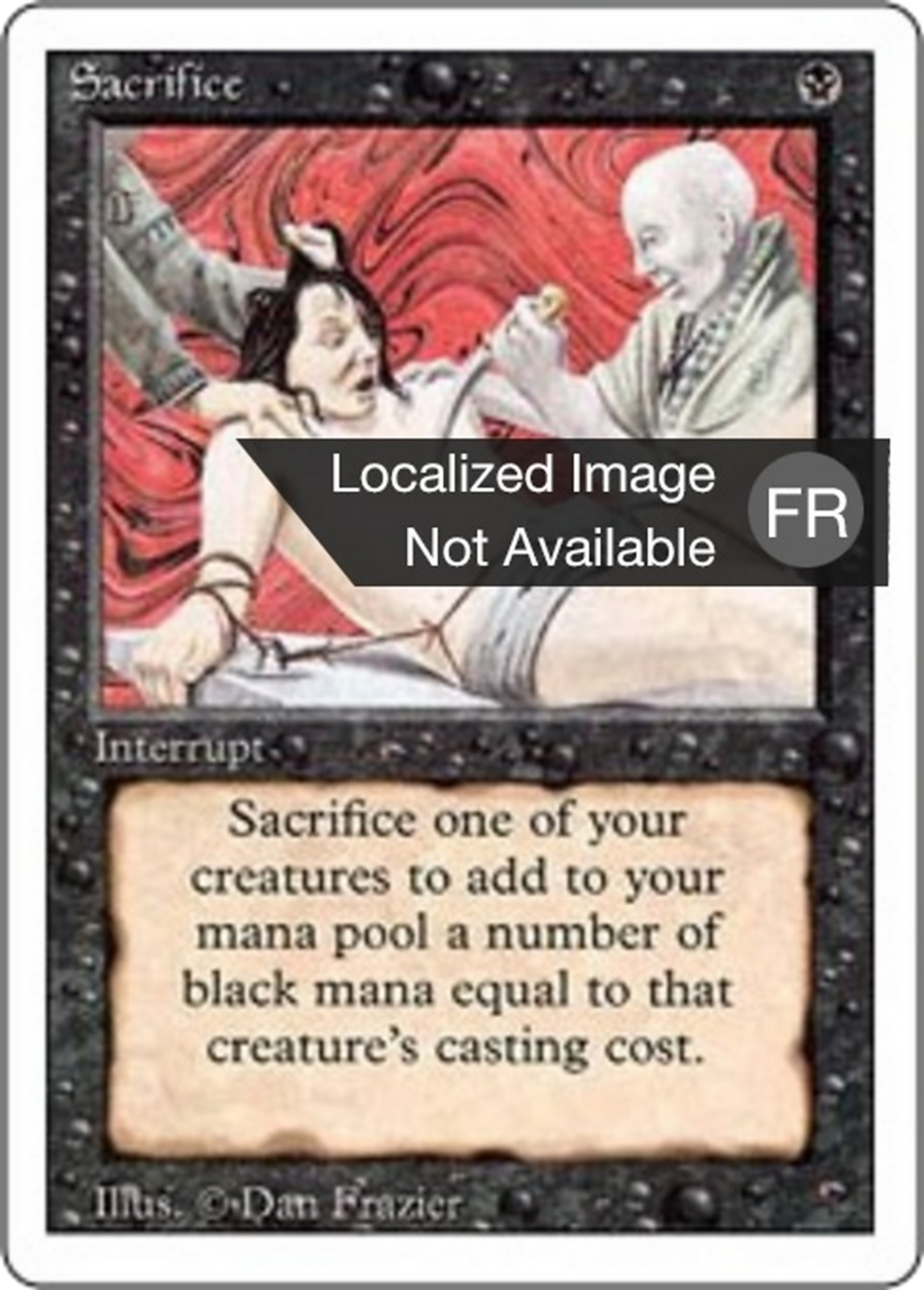 Sacrifice — Foreign White Border — Magic: The Gathering