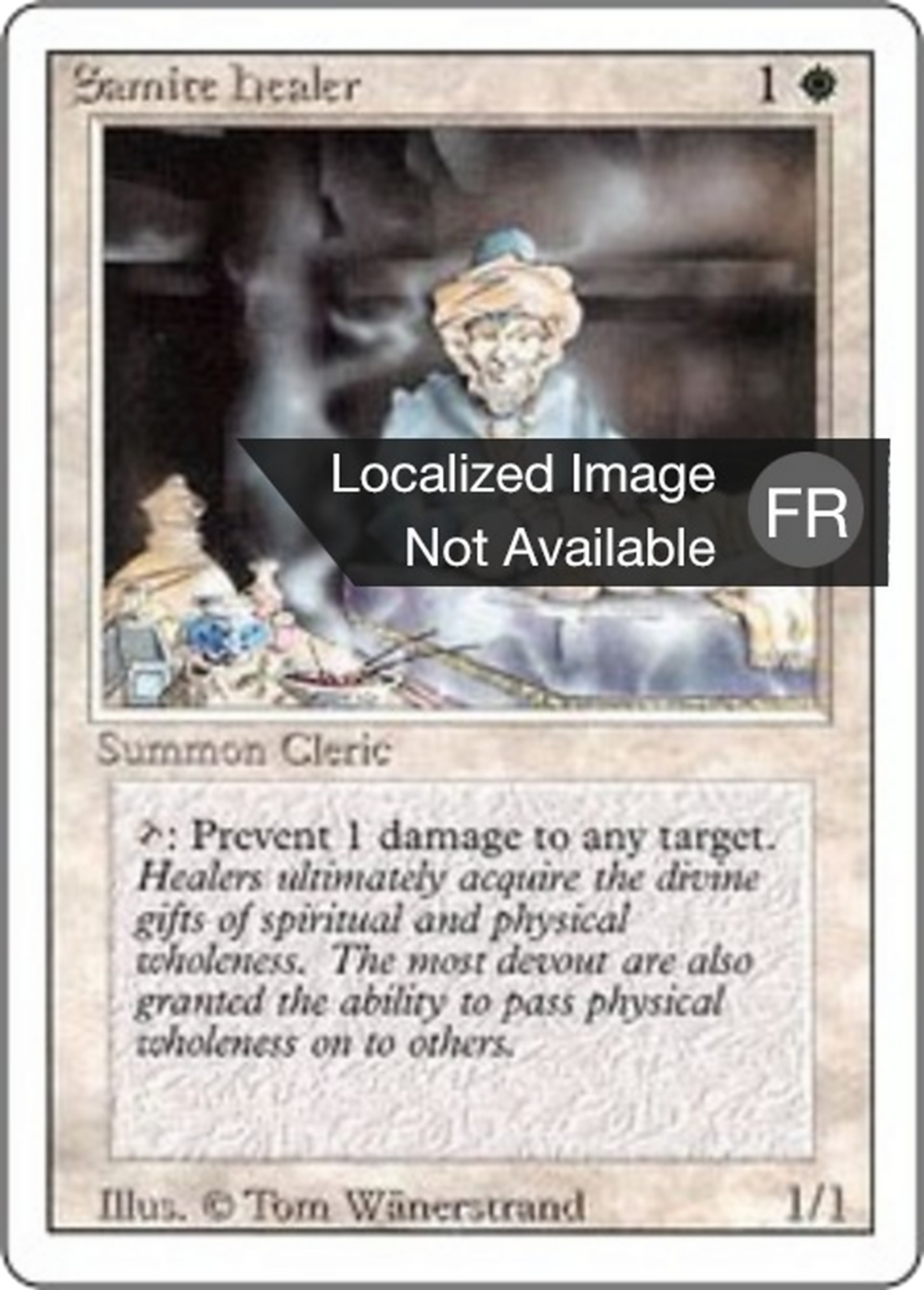 Guérisseur sanctif — Foreign White Border — Magic: The Gathering
