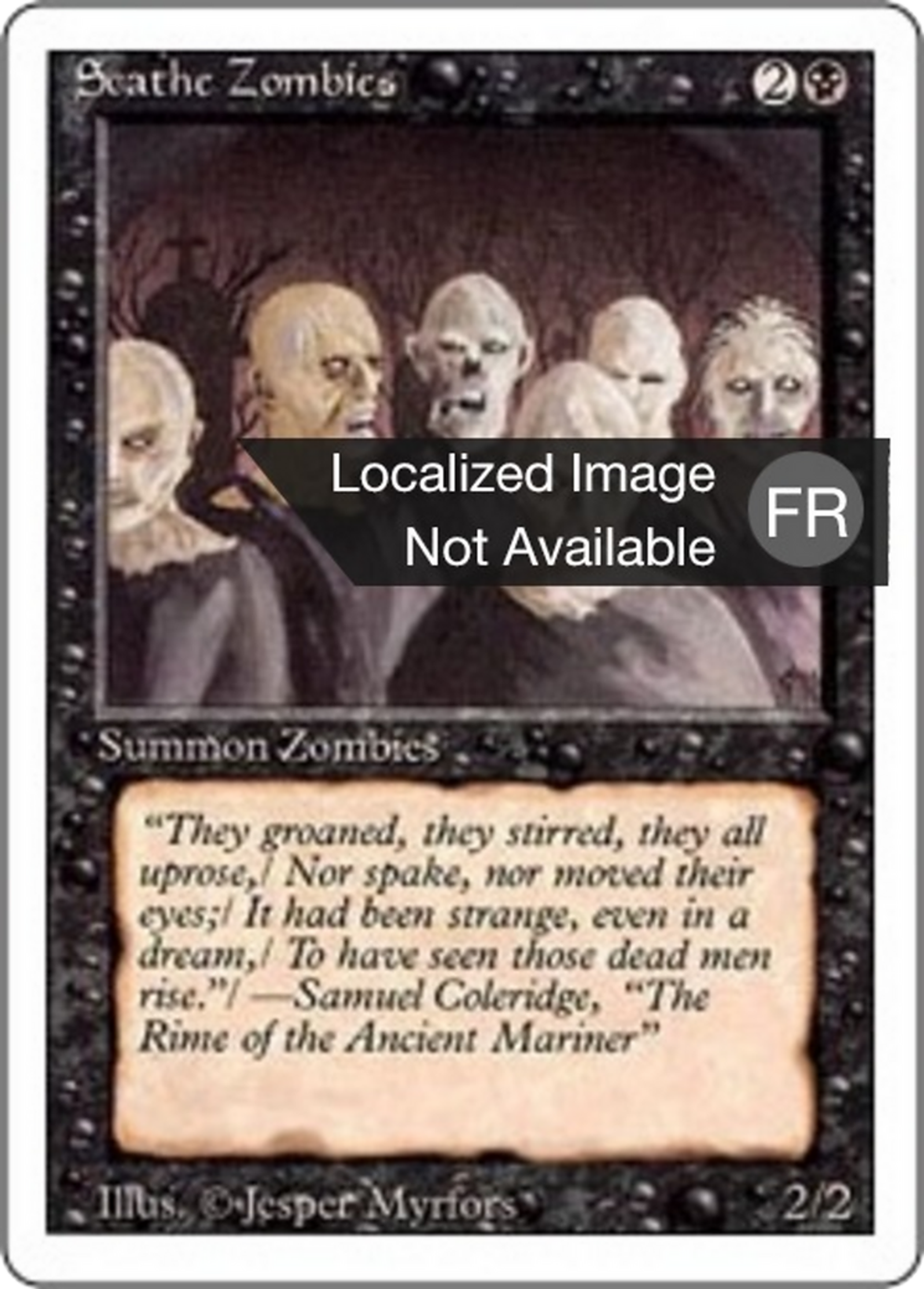 Zombies dévastateurs — Foreign White Border — Magic: The Gathering