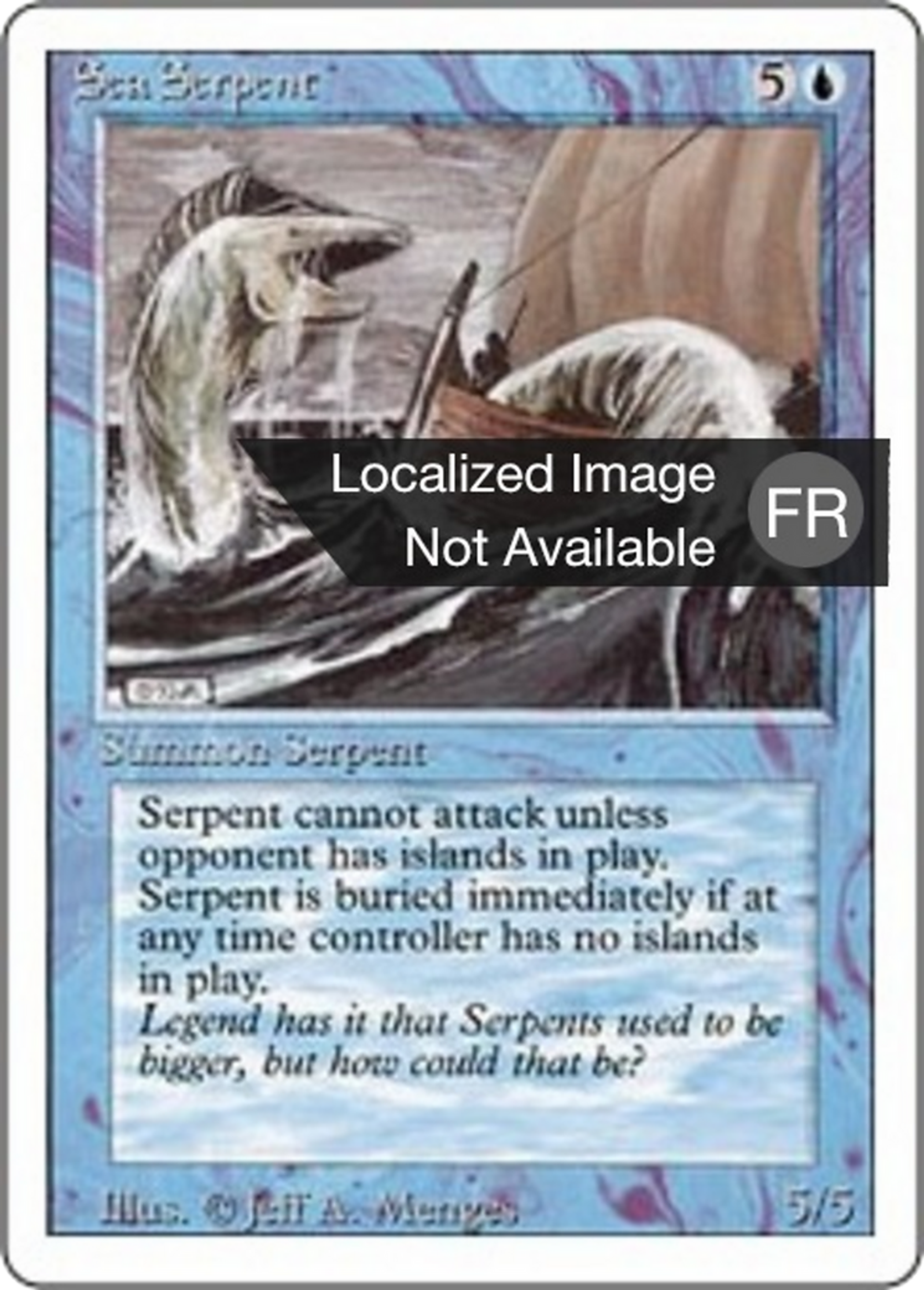 Grand serpent de mer — Foreign White Border — Magic: The Gathering
