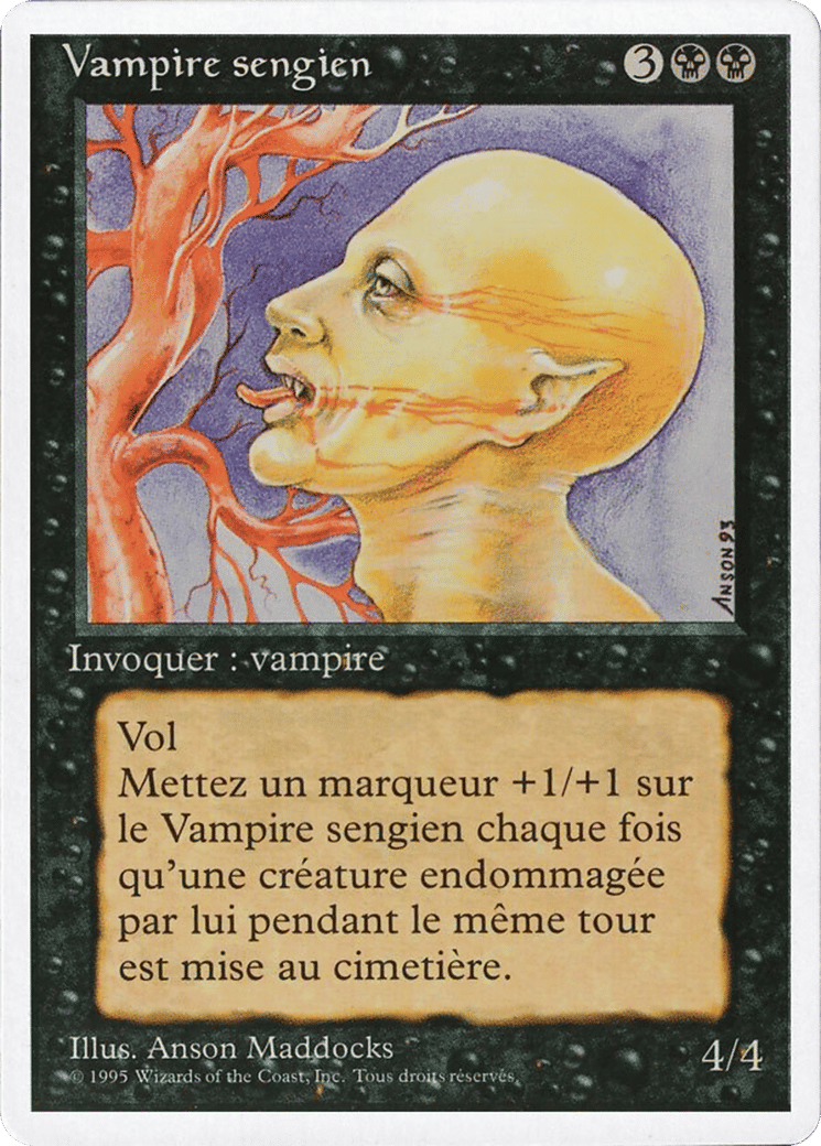 Sengir Vampire — Foreign White Border — Magic: The Gathering