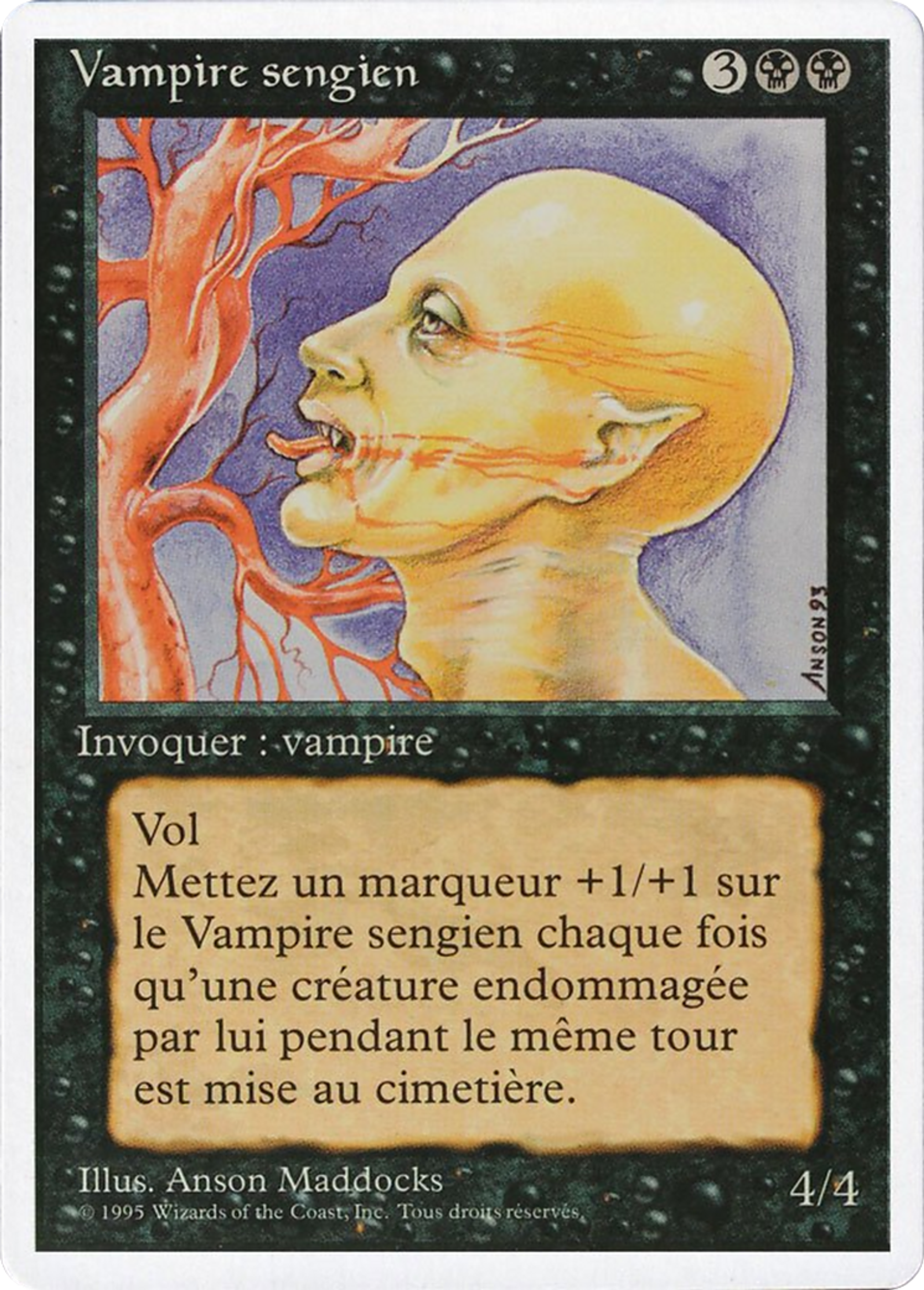 Sengir Vampire — Foreign White Border — Magic: The Gathering