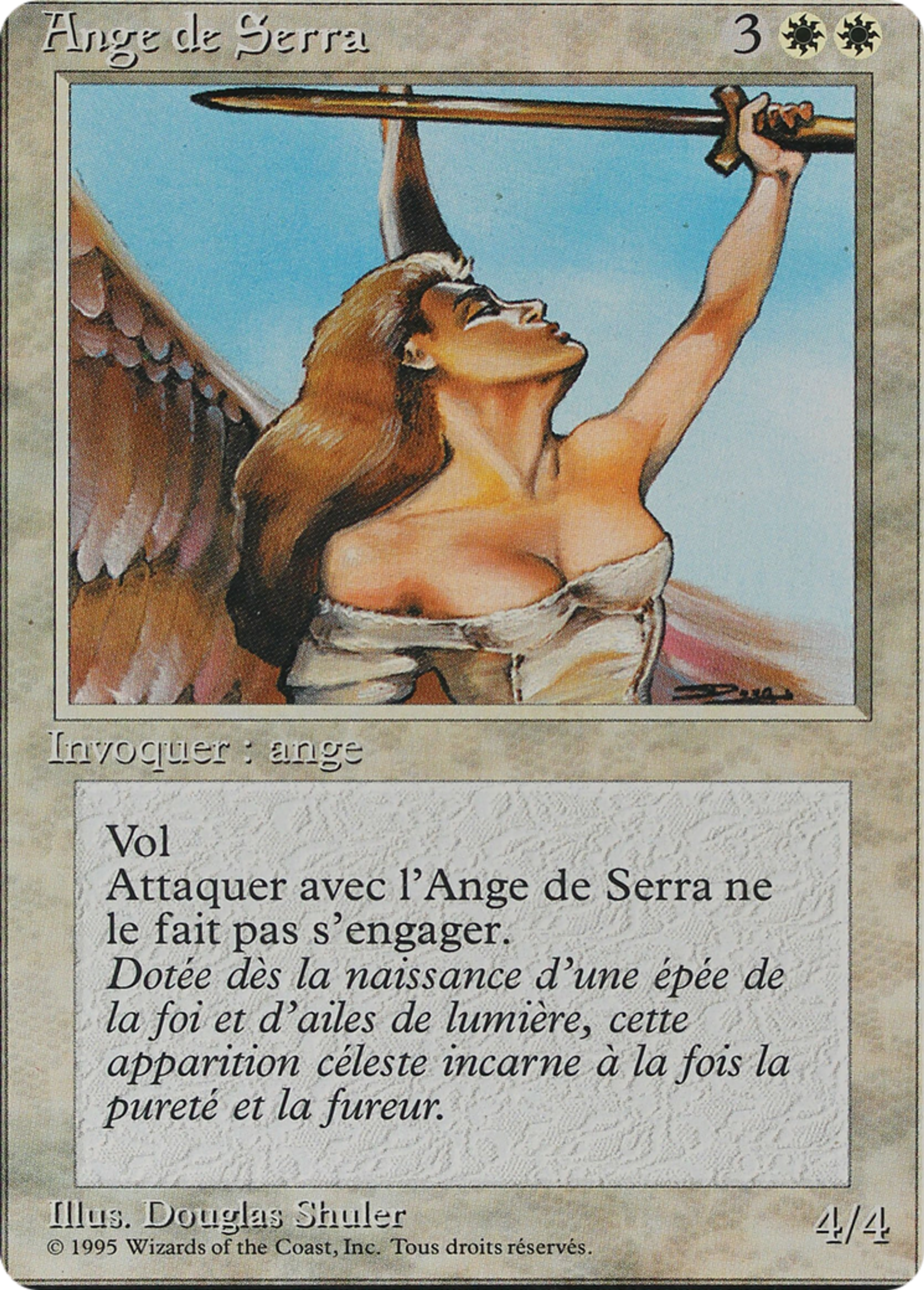 Ange de Serra — Foreign White Border — Magic: The Gathering