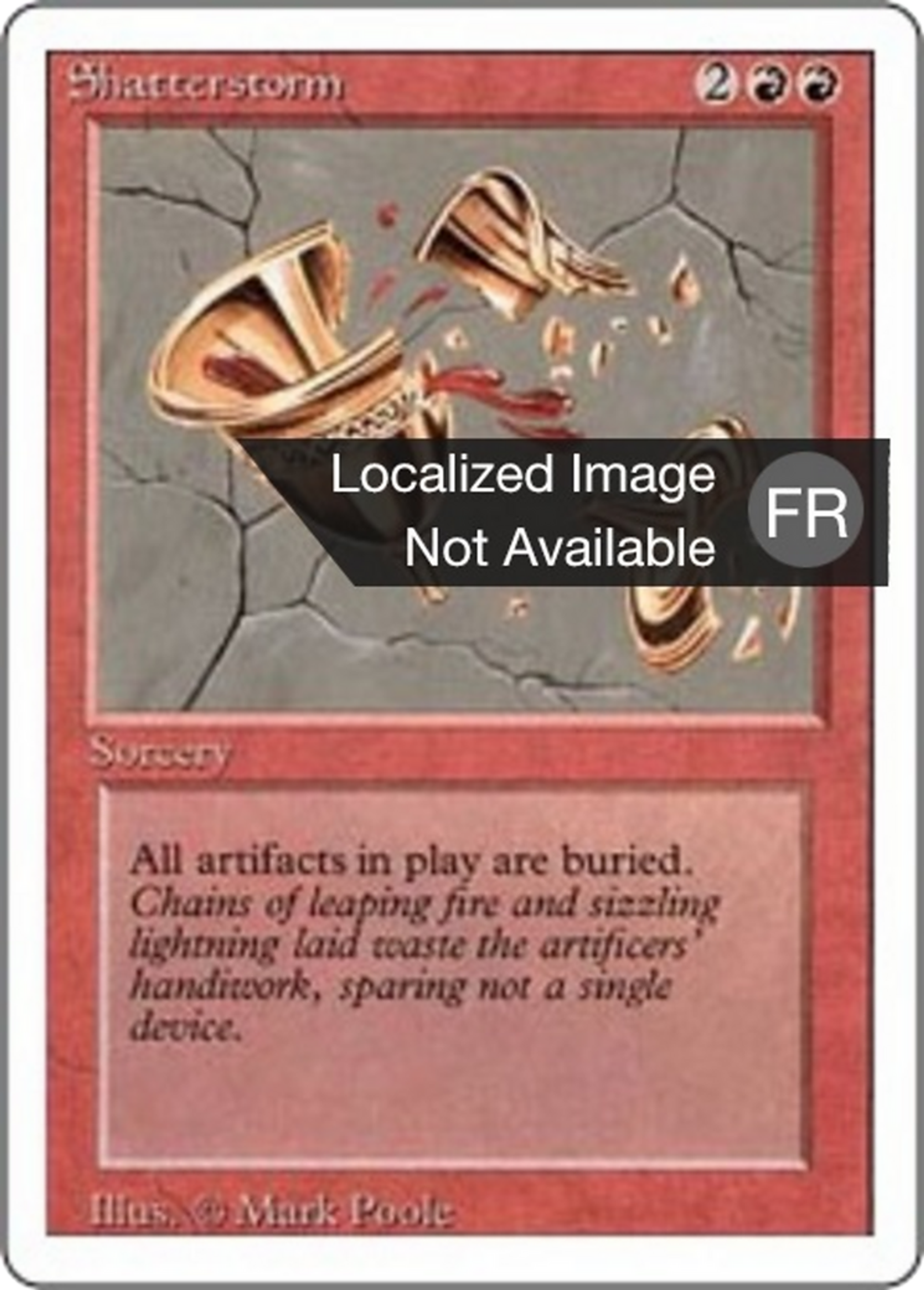 Shatterstorm — Foreign White Border — Magic: The Gathering