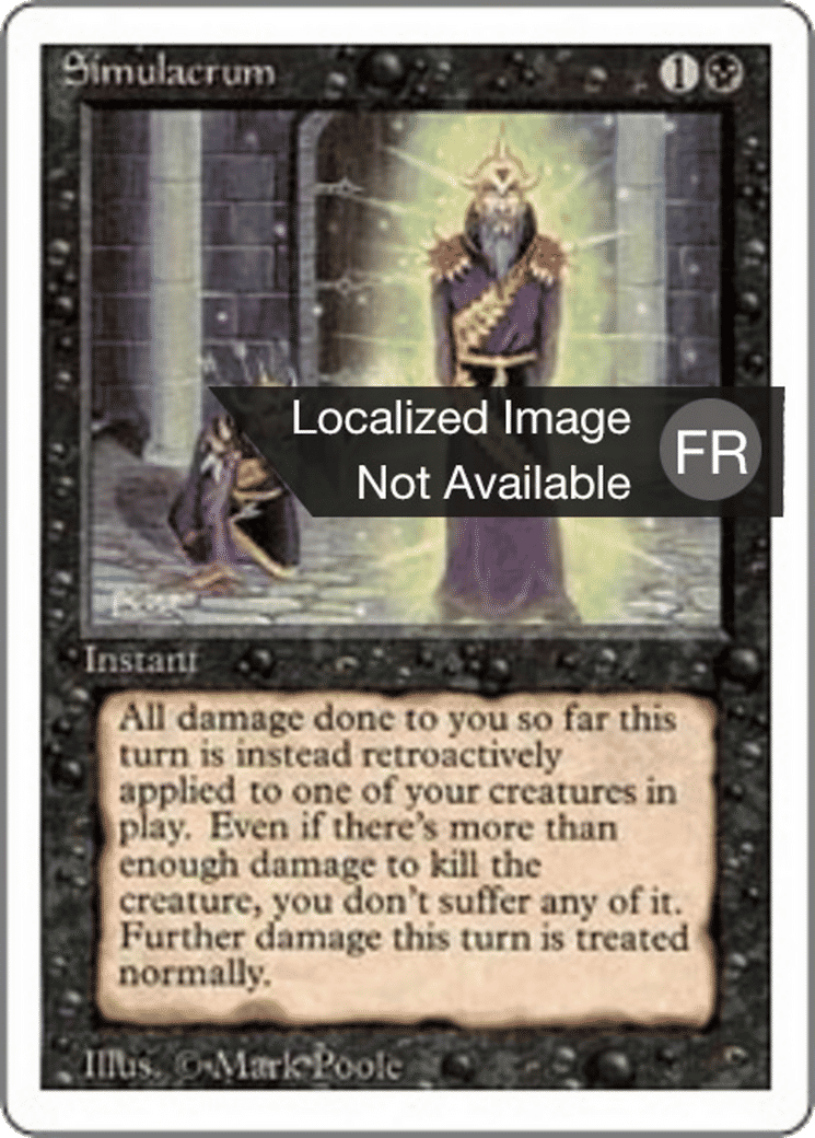 Simulacrum — Foreign White Border — Magic: The Gathering