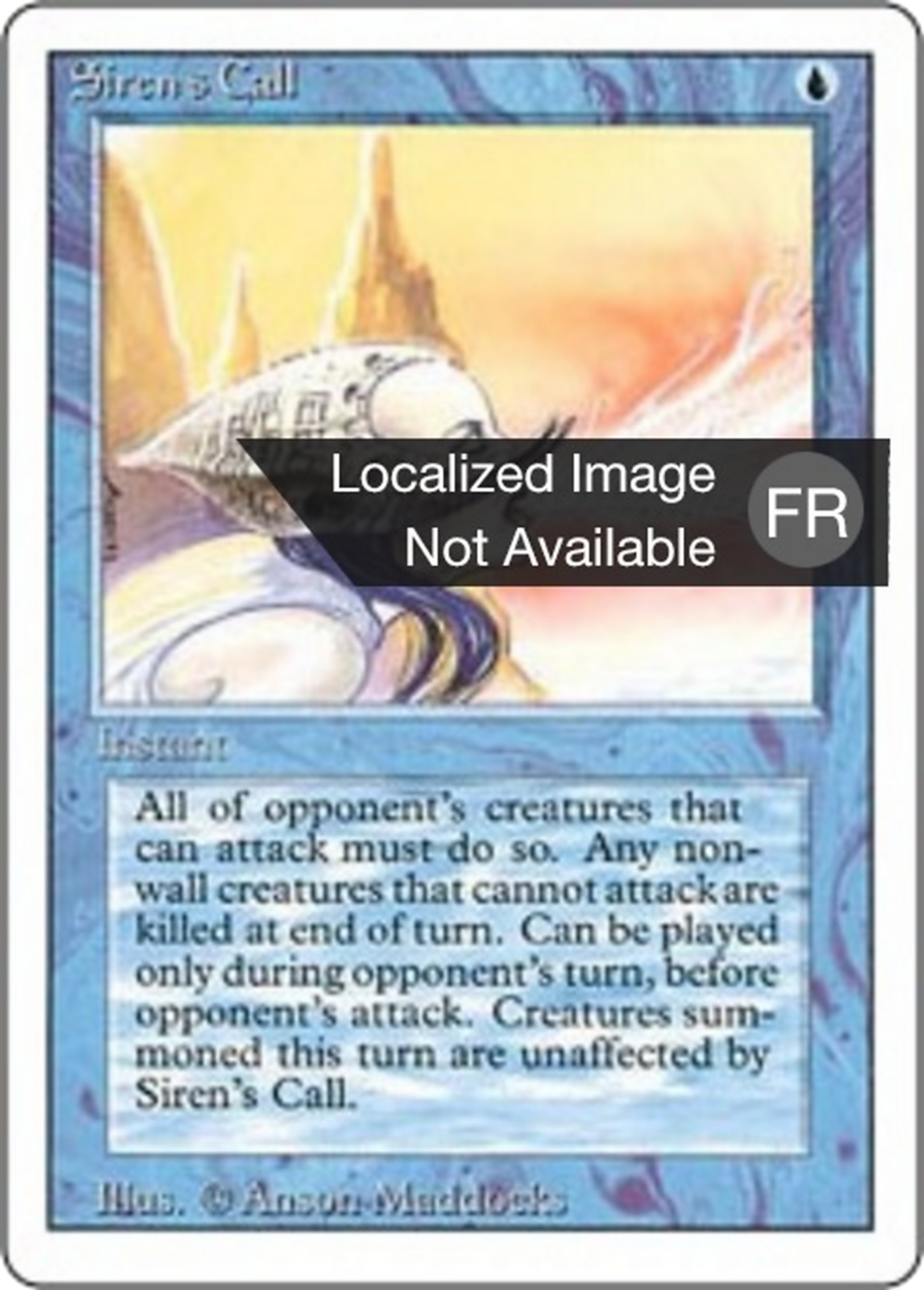 Chant des sirènes — Foreign White Border — Magic: The Gathering