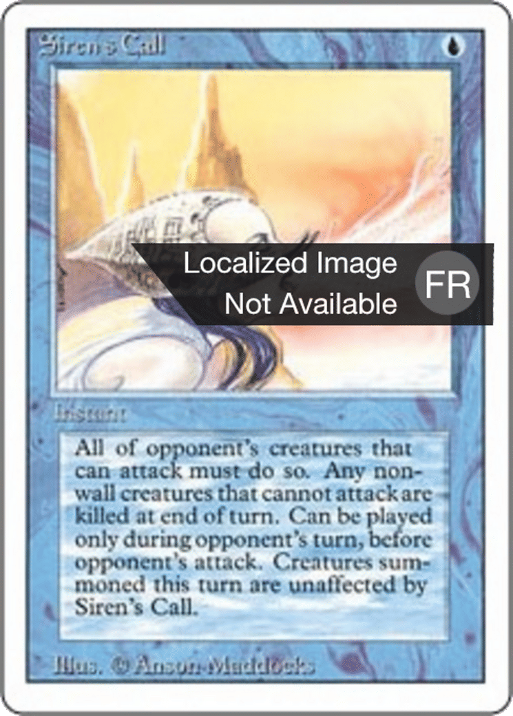 Siren's Call — Foreign White Border — Magic: The Gathering