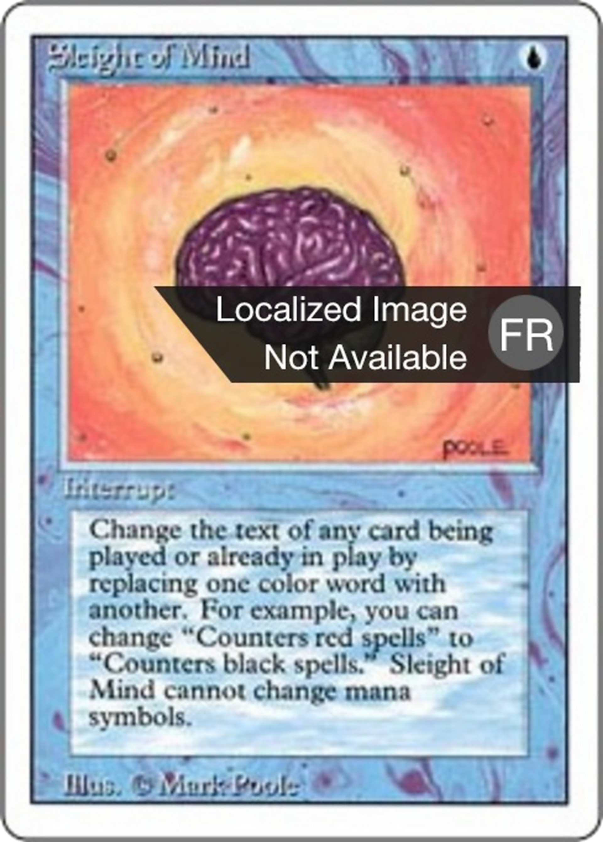 Sleight of Mind — Foreign White Border — Magic: The Gathering