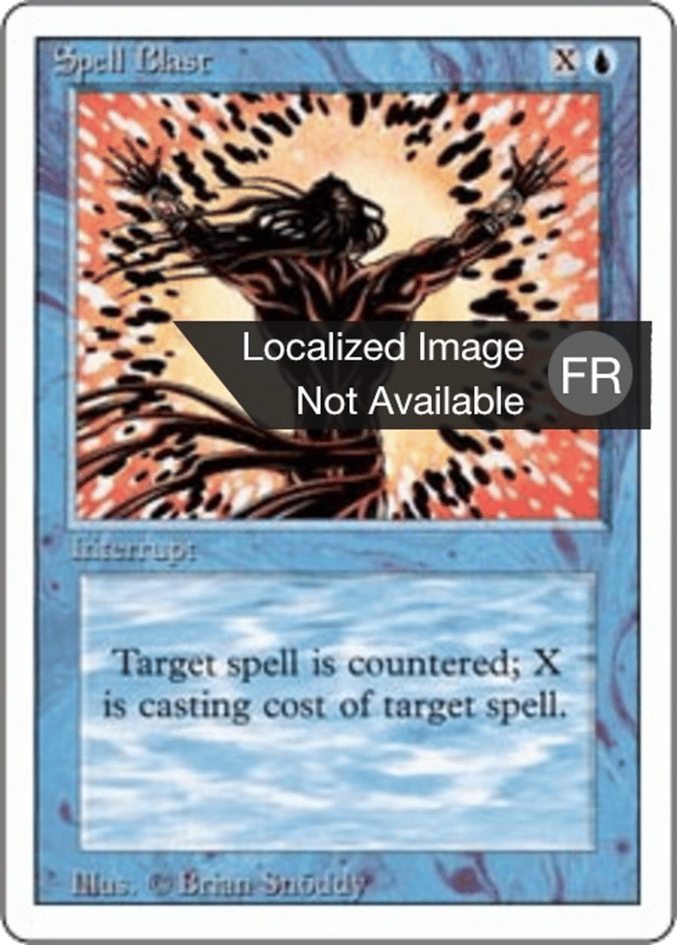 Spell Blast — Foreign White Border — Magic: The Gathering