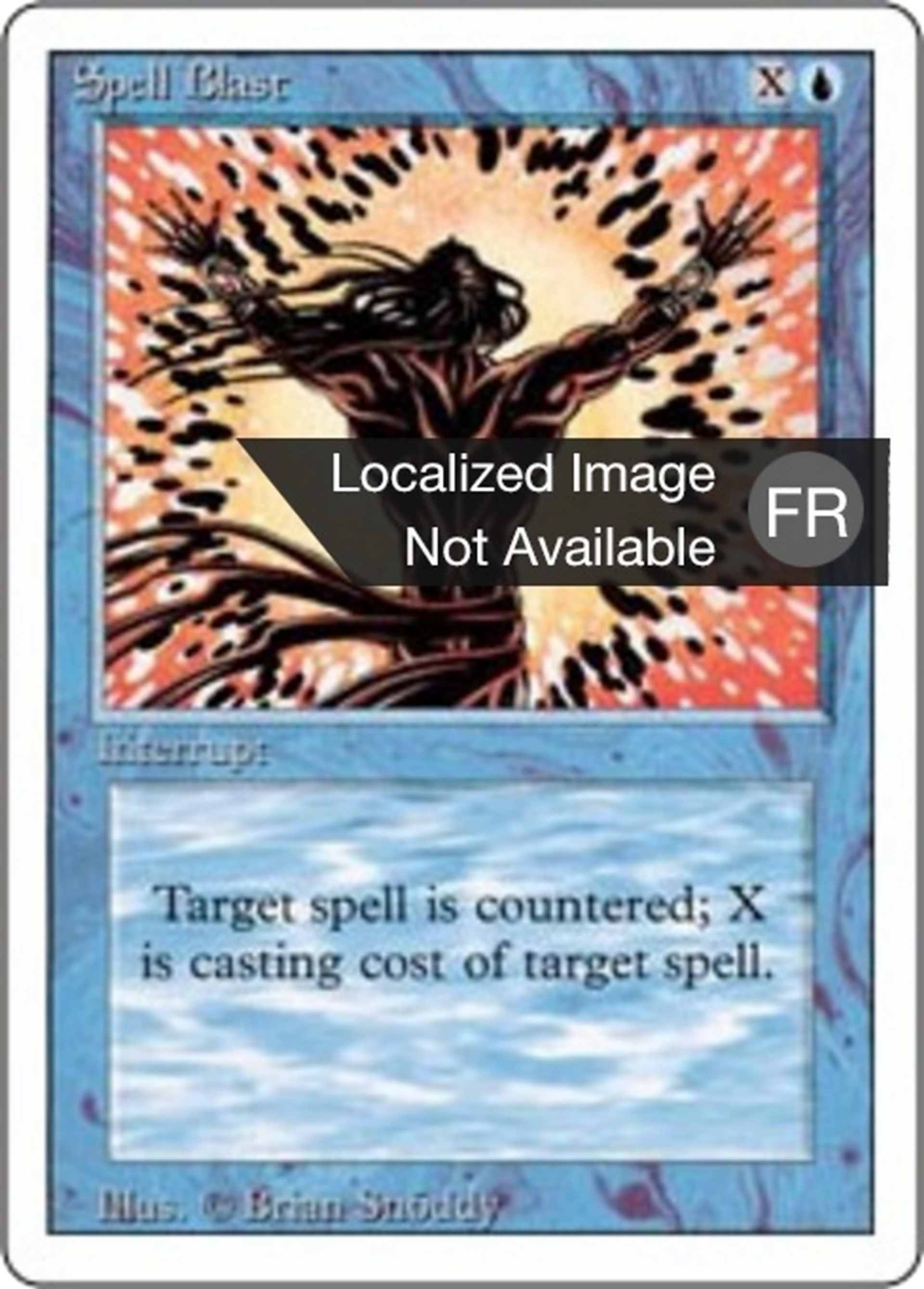 Spell Blast — Foreign White Border — Magic: The Gathering