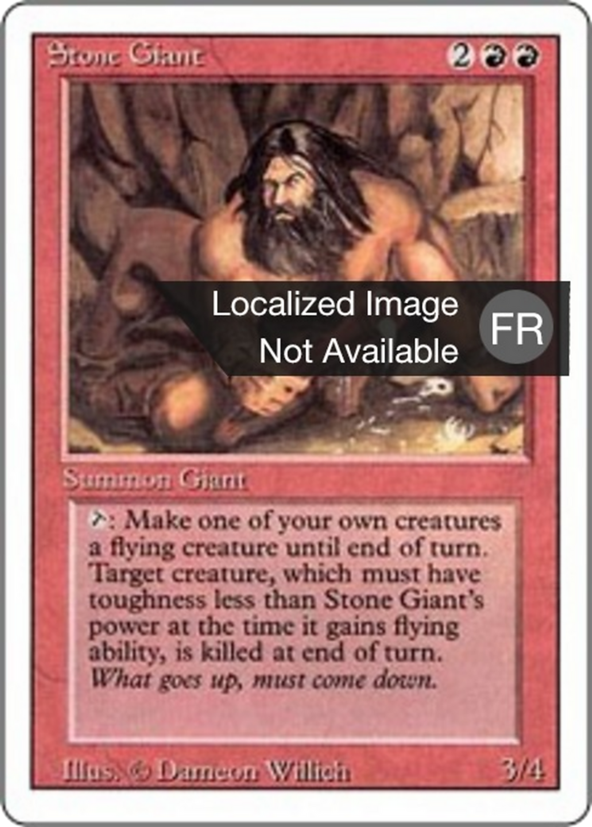 Géant de pierre — Foreign White Border — Magic: The Gathering