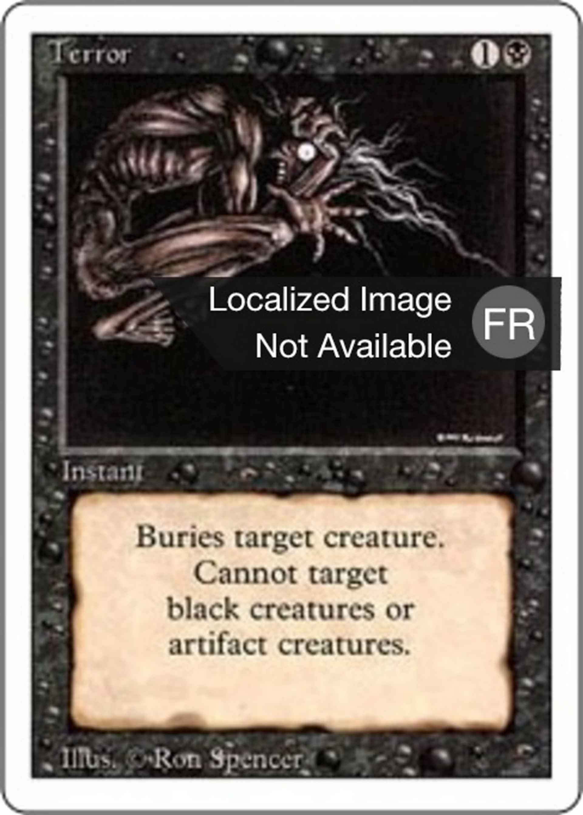 Terreur — Foreign White Border — Magic: The Gathering