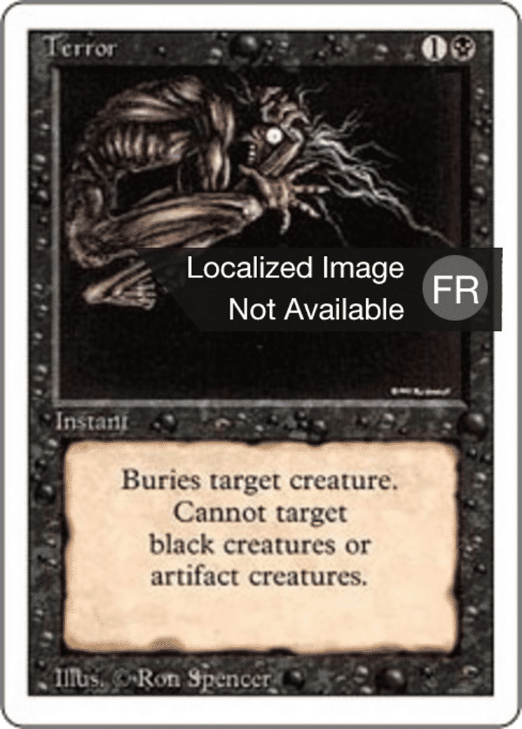 Terror — Foreign White Border — Magic: The Gathering