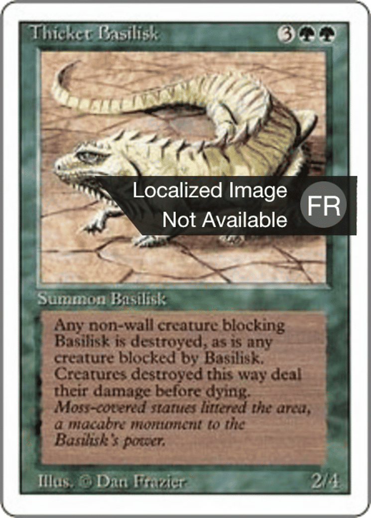Thicket Basilisk — Foreign White Border — Magic: The Gathering