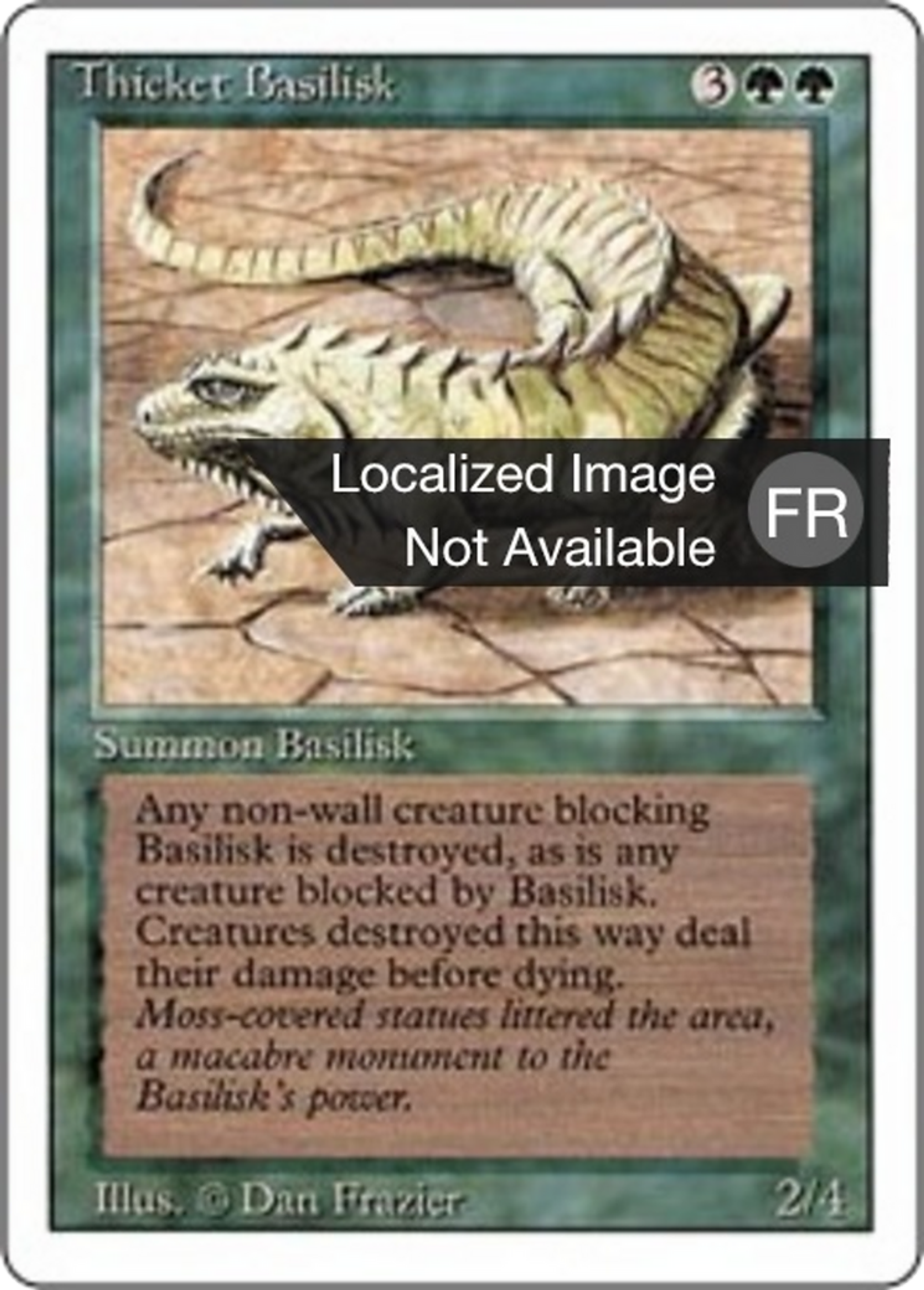 Thicket Basilisk — Foreign White Border — Magic: The Gathering