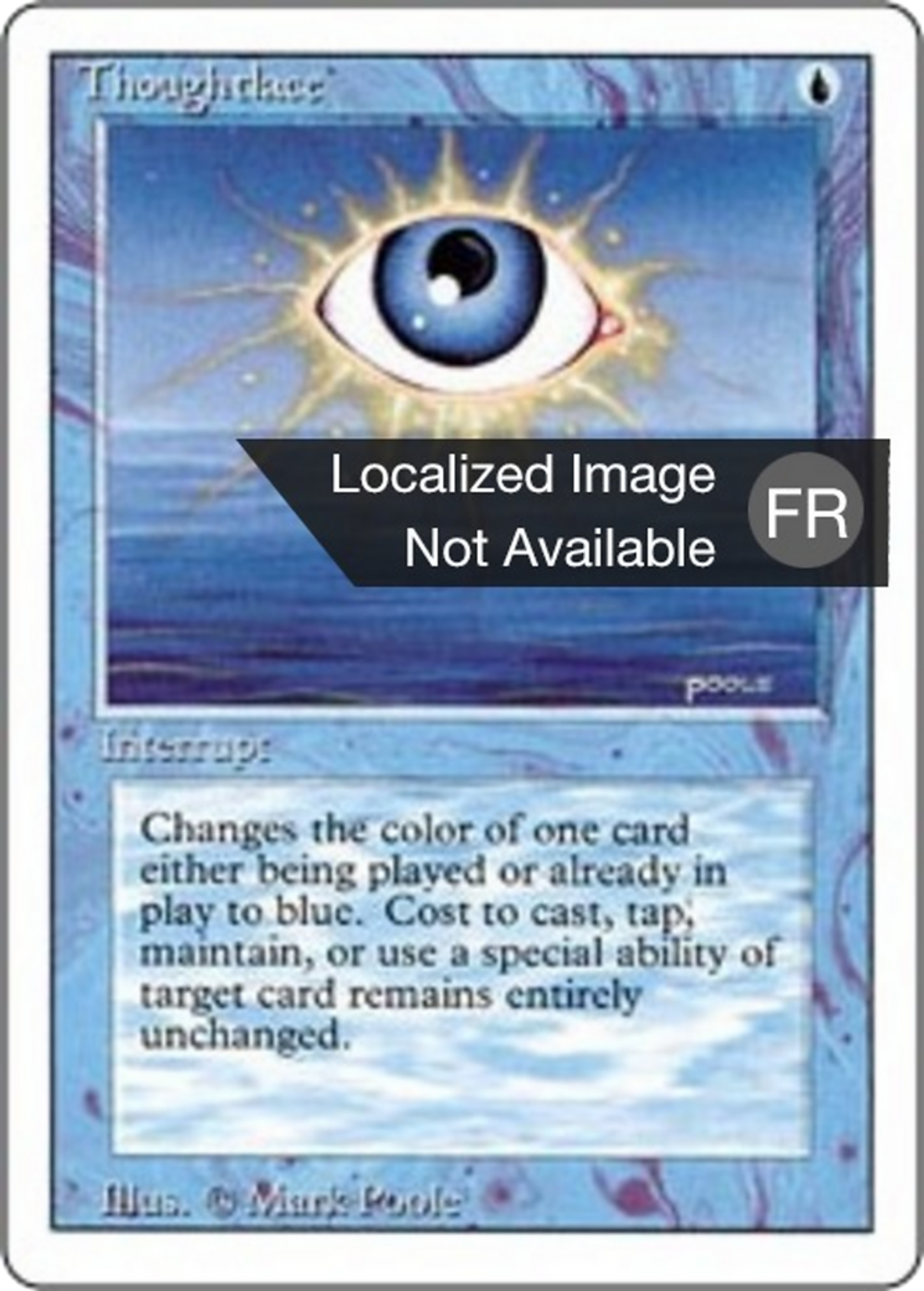 Voile de pensées — Foreign White Border — Magic: The Gathering