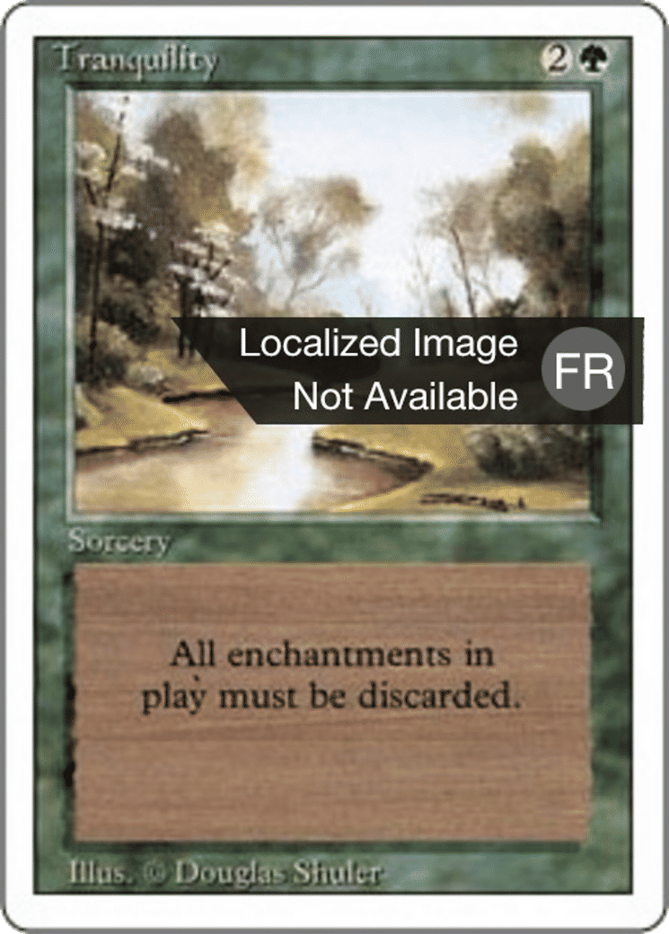 Tranquility — Foreign White Border — Magic: The Gathering