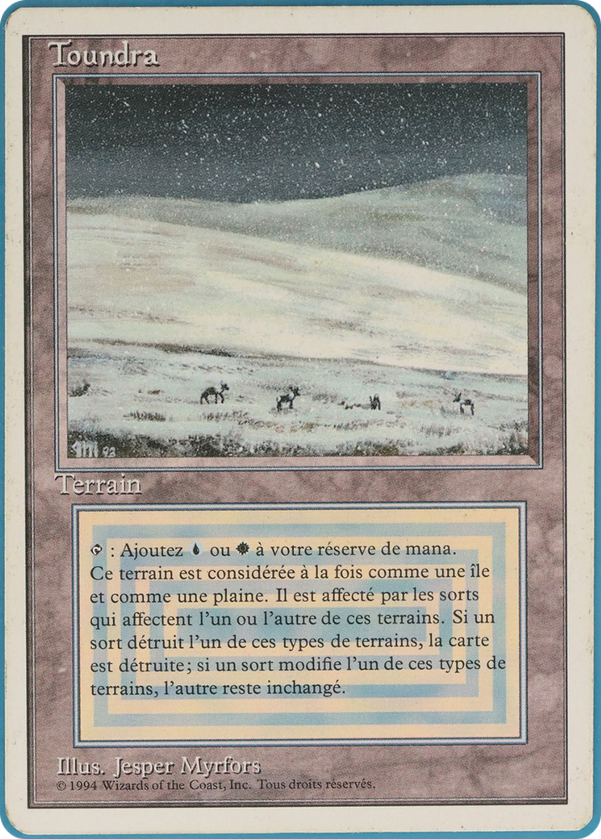 Tundra — Foreign White Border — Magic: The Gathering