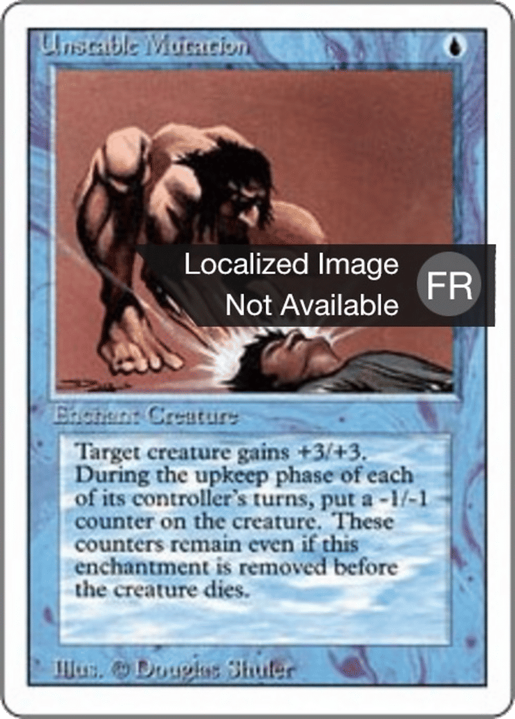 Unstable Mutation — Foreign White Border — Magic: The Gathering