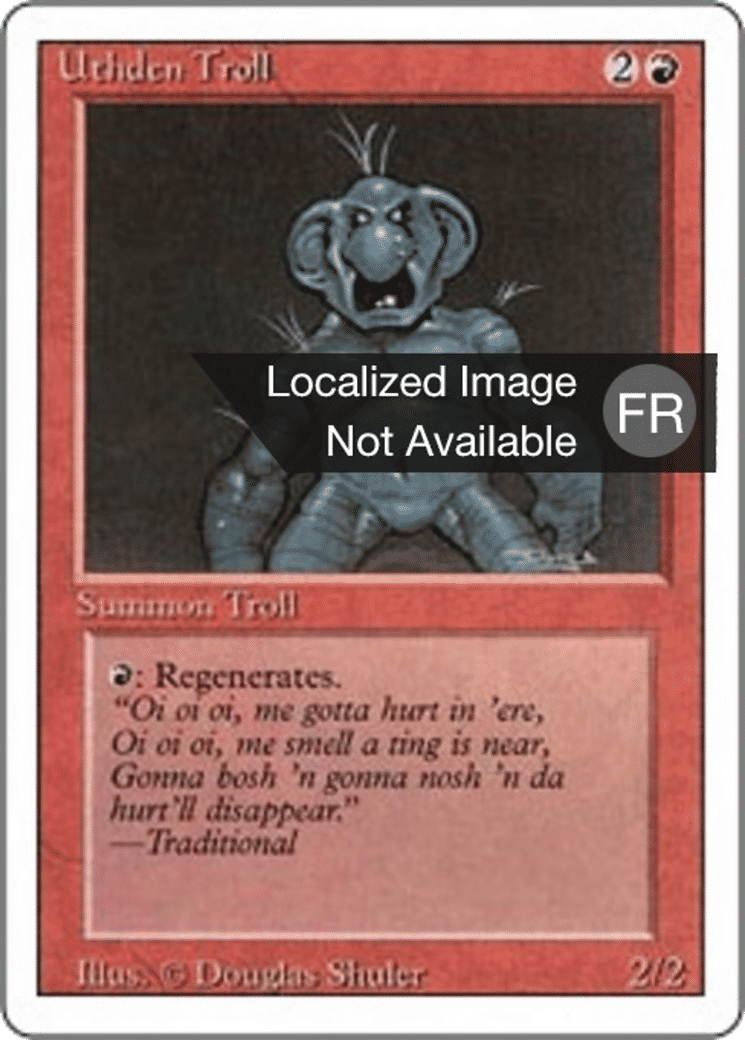 Troll d'Uthden — Foreign White Border — Magic: The Gathering