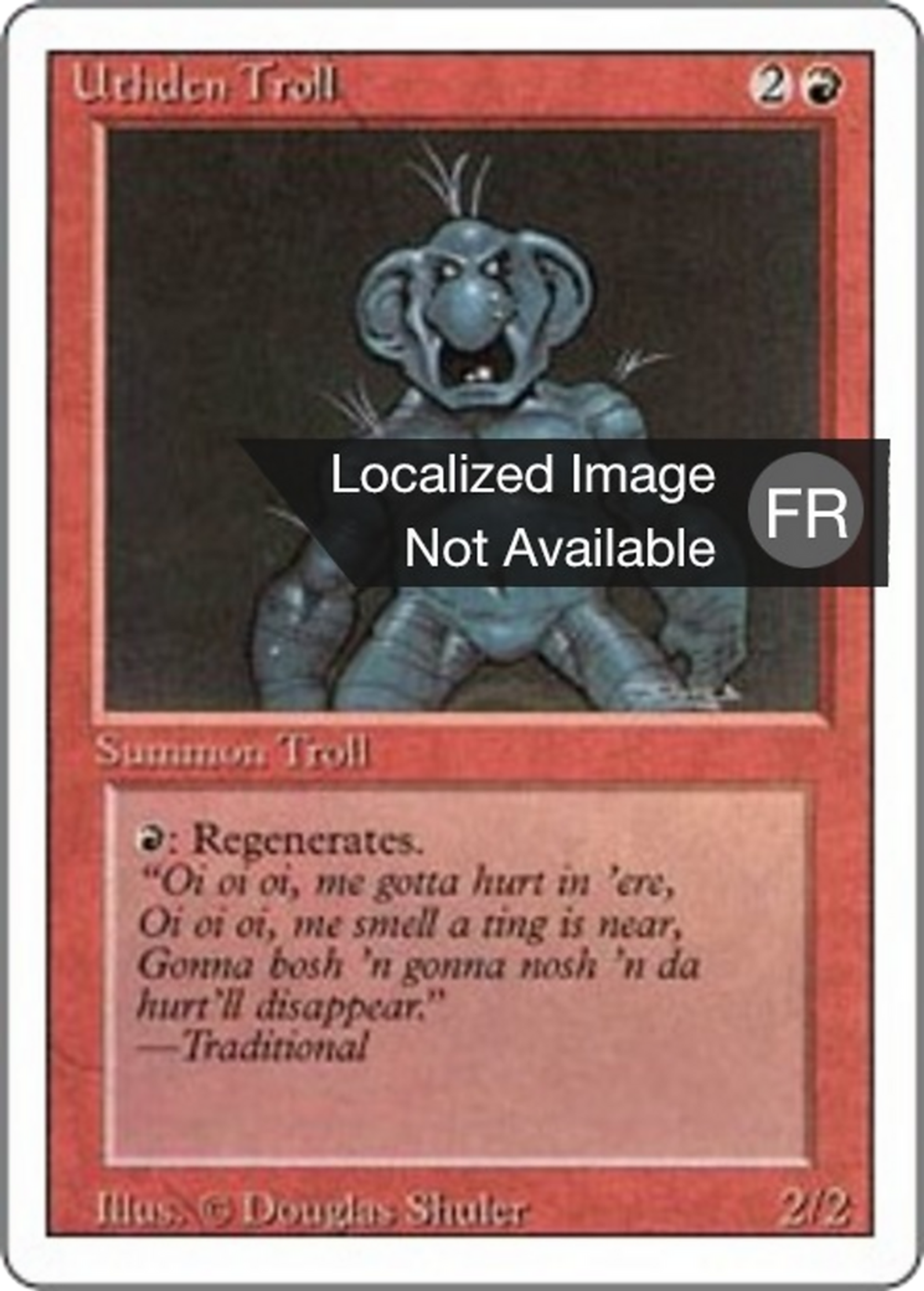 Uthden Troll — Foreign White Border — Magic: The Gathering
