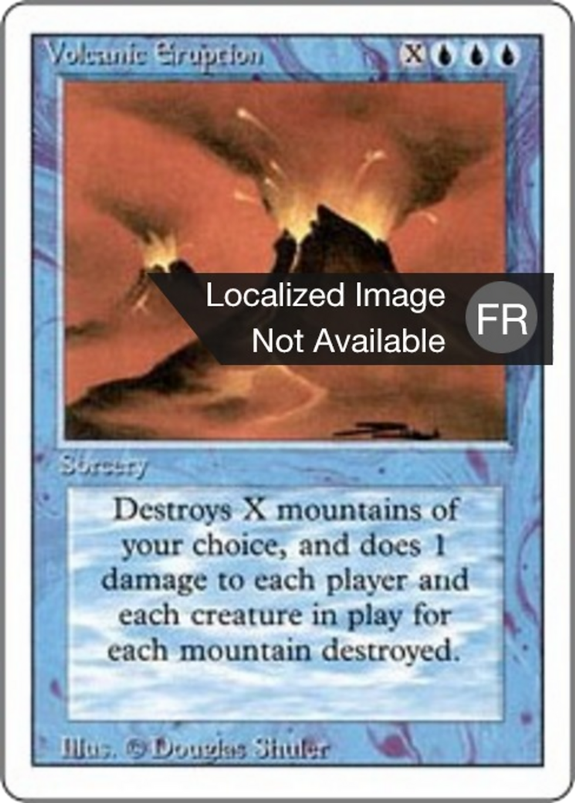 Volcanic Eruption — Foreign White Border — Magic: The Gathering