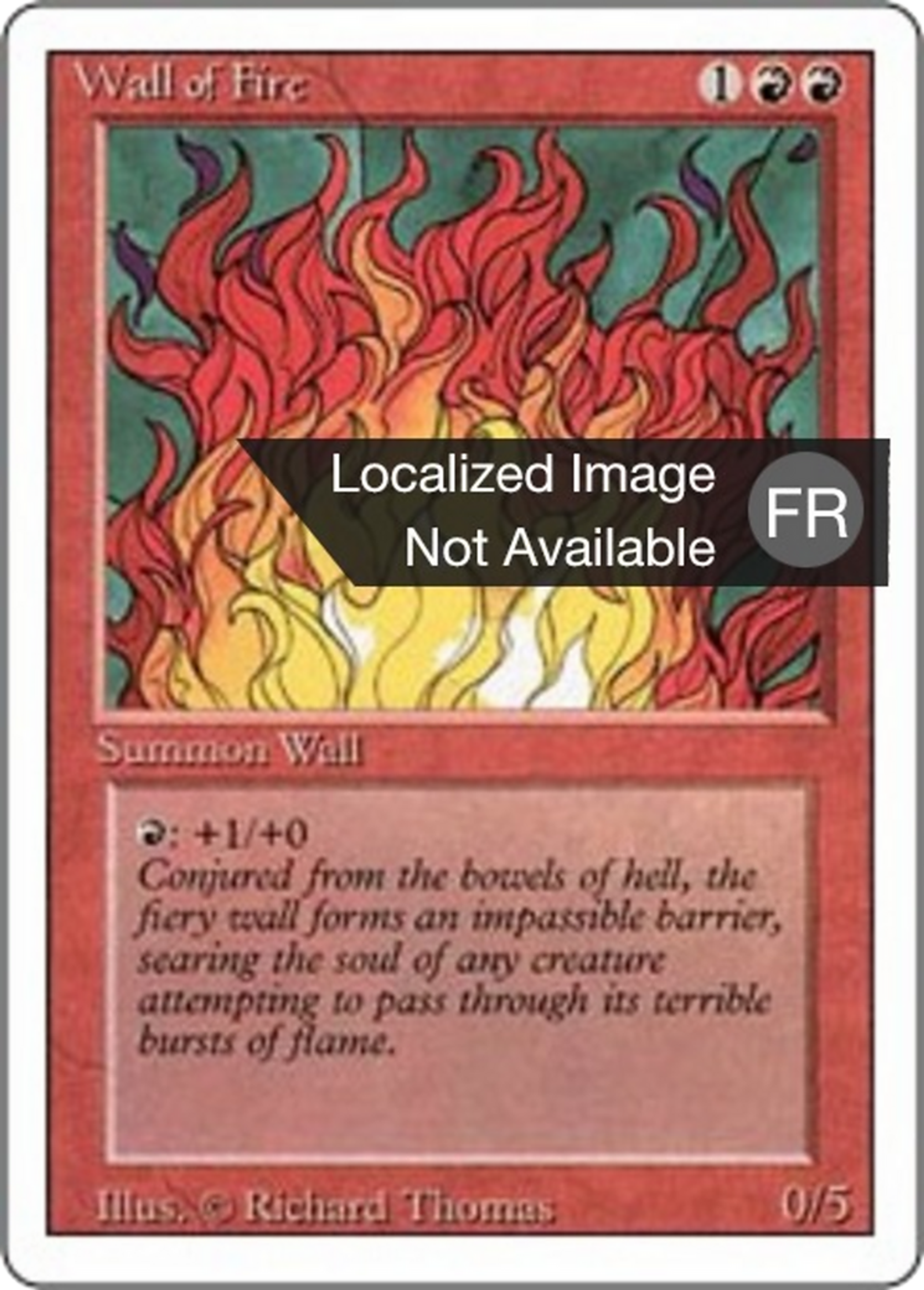 Wall of Fire — Foreign White Border — Magic: The Gathering