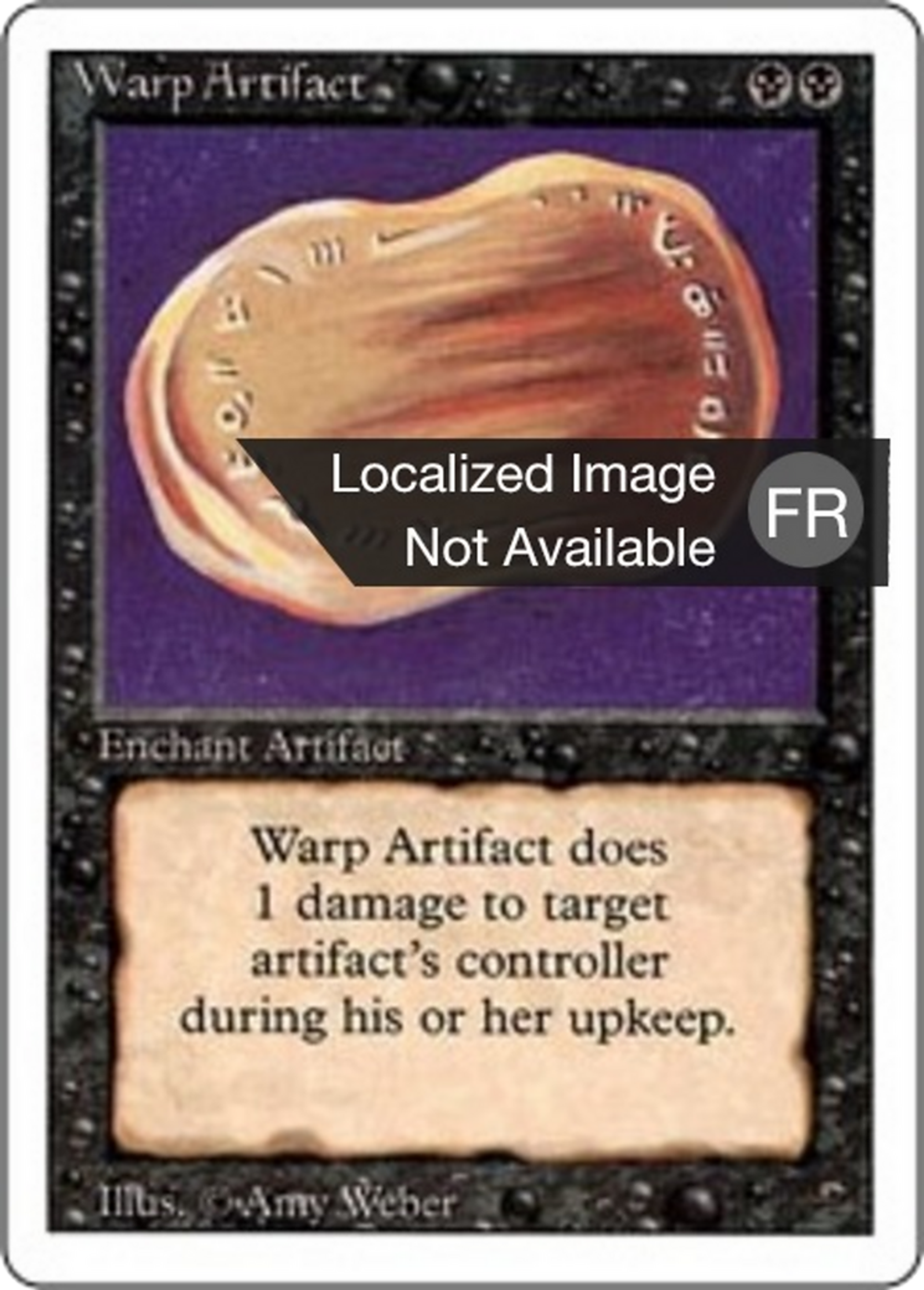 Warp Artifact — Foreign White Border — Magic: The Gathering