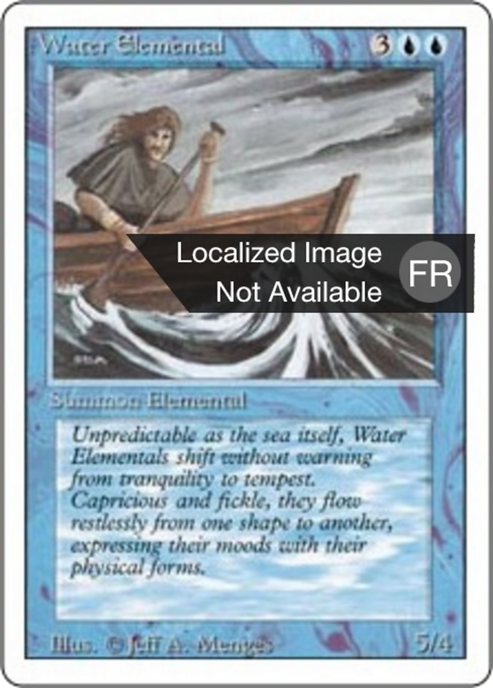 Water Elemental — Foreign White Border — Magic: The Gathering