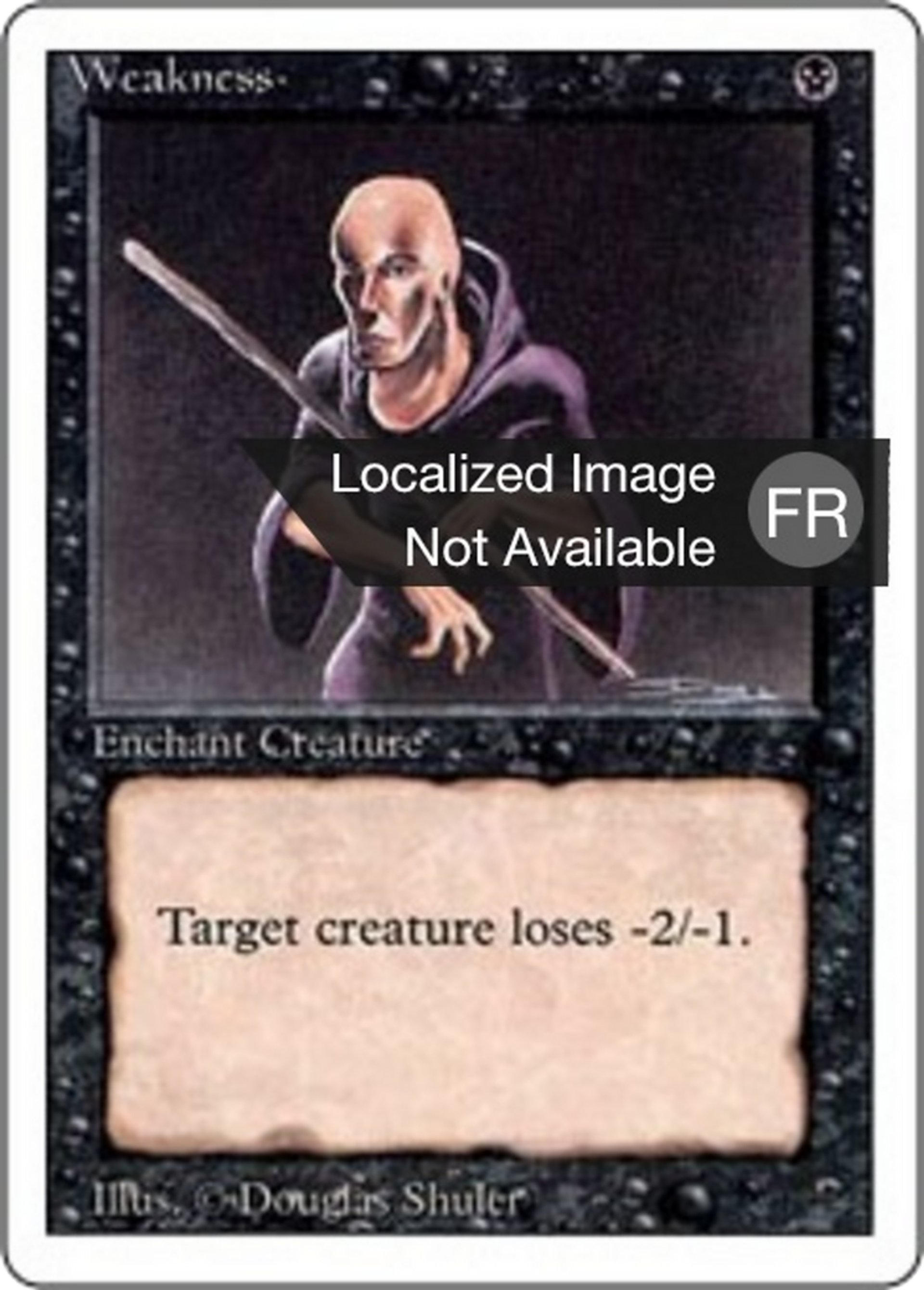 Faiblesse — Foreign White Border — Magic: The Gathering