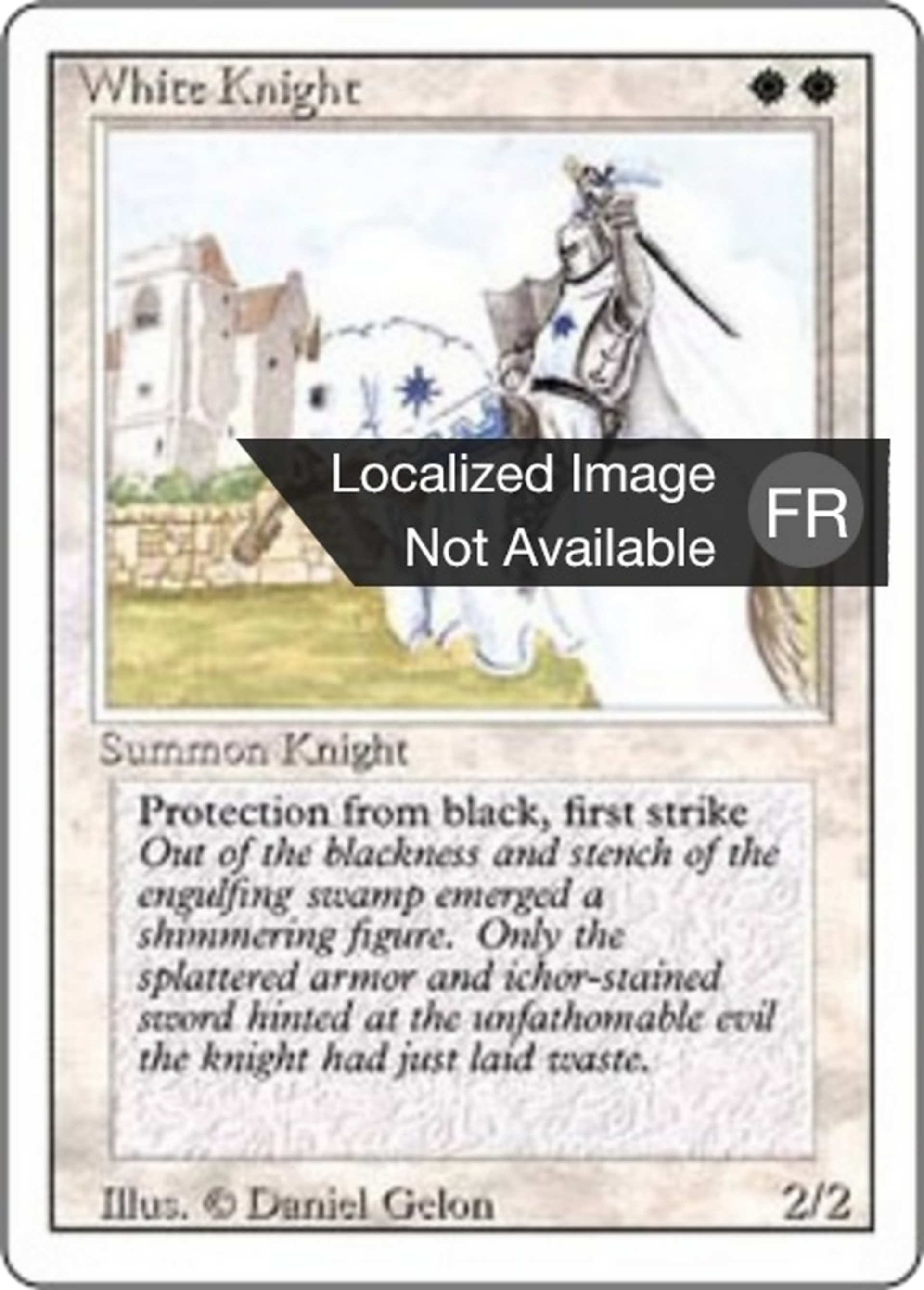 White Knight — Foreign White Border — Magic: The Gathering
