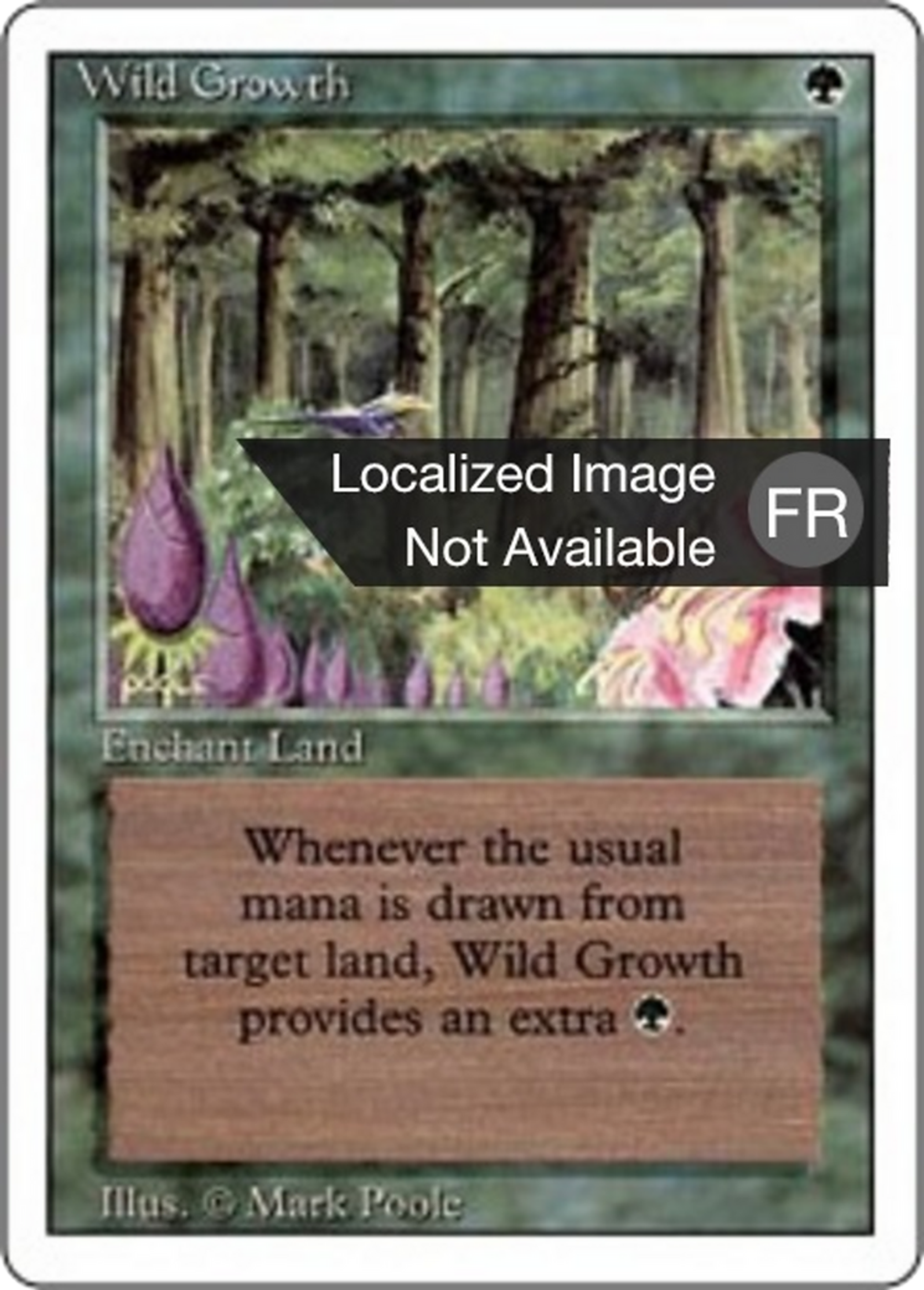 Wild Growth — Foreign White Border — Magic: The Gathering