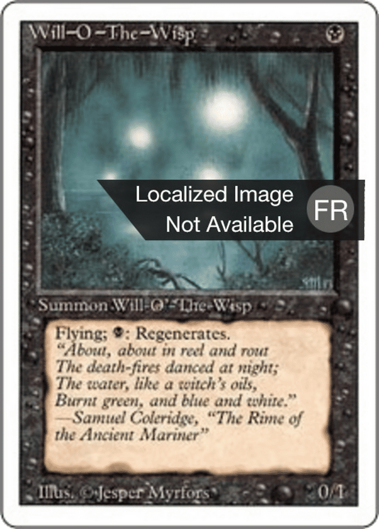 Feu follet — Foreign White Border — Magic: The Gathering