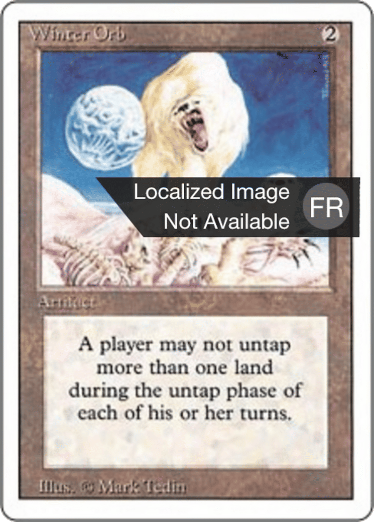 Winter Orb — Foreign White Border — Magic: The Gathering