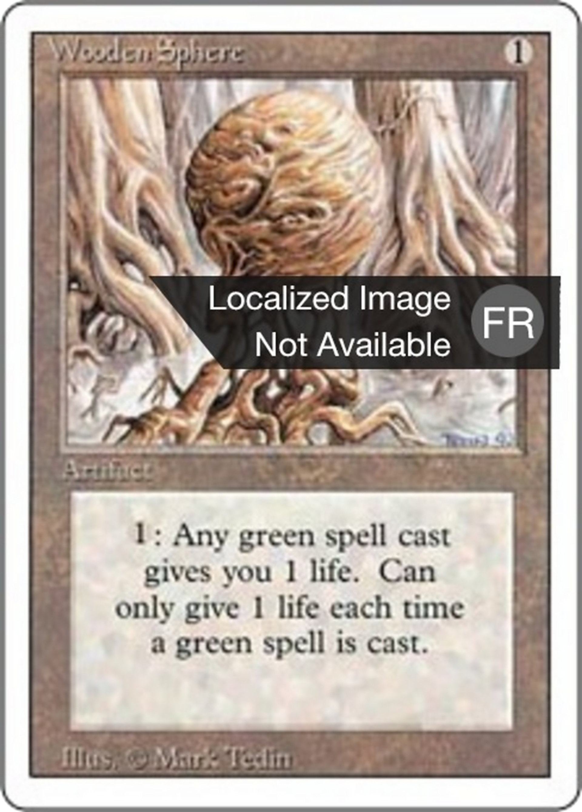 Wooden Sphere — Foreign White Border — Magic: The Gathering