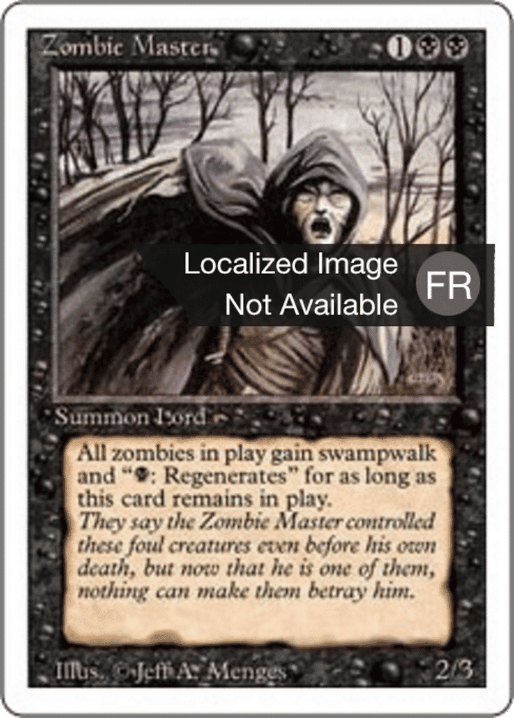 Zombie Master — Foreign White Border — Magic: The Gathering