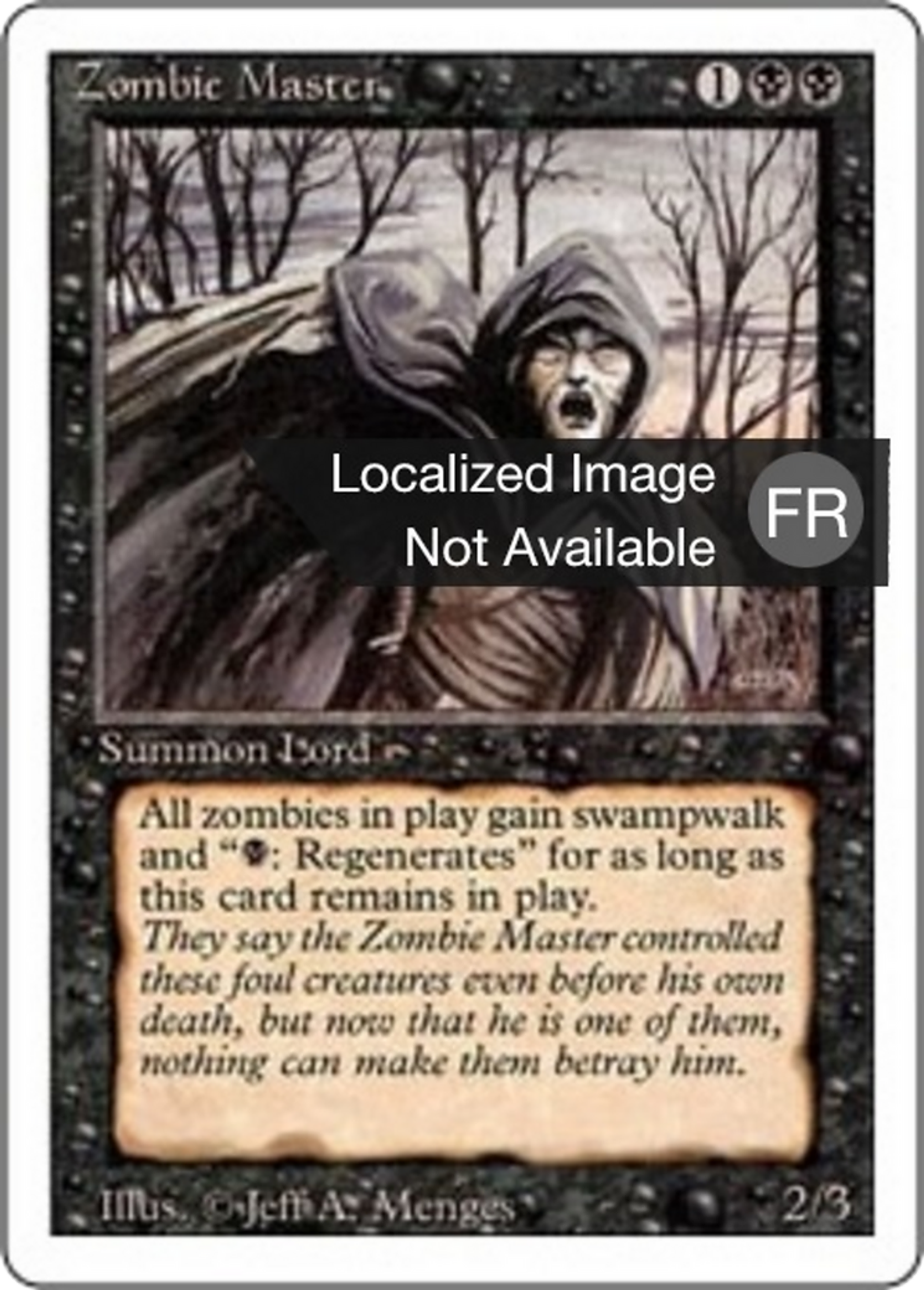 Zombie Master — Foreign White Border — Magic: The Gathering